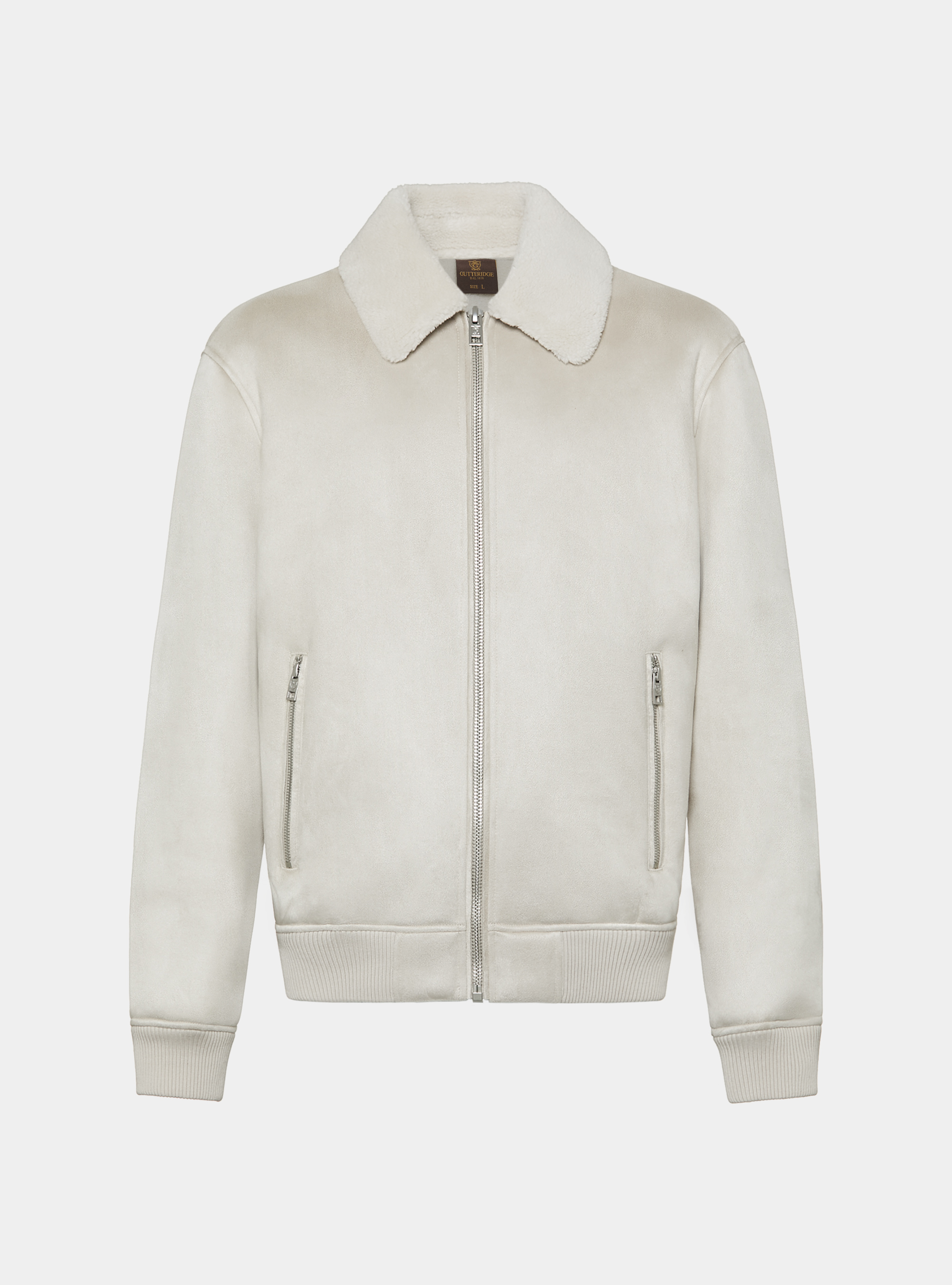 Montone effetto suede, PANNA