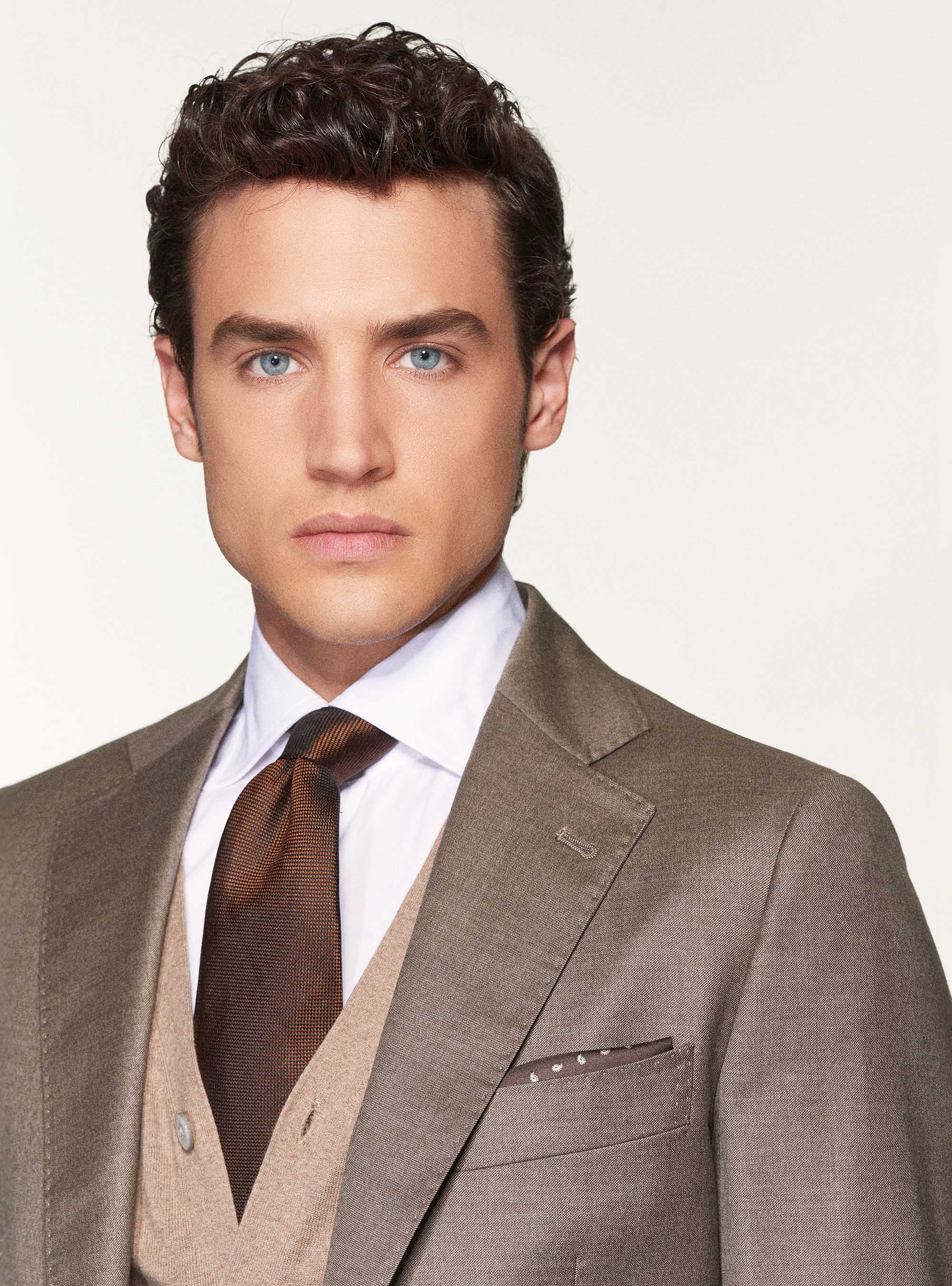 Giacca per abito in pura lana superfine 110's Vitale Barberis Canonico, SABBIA