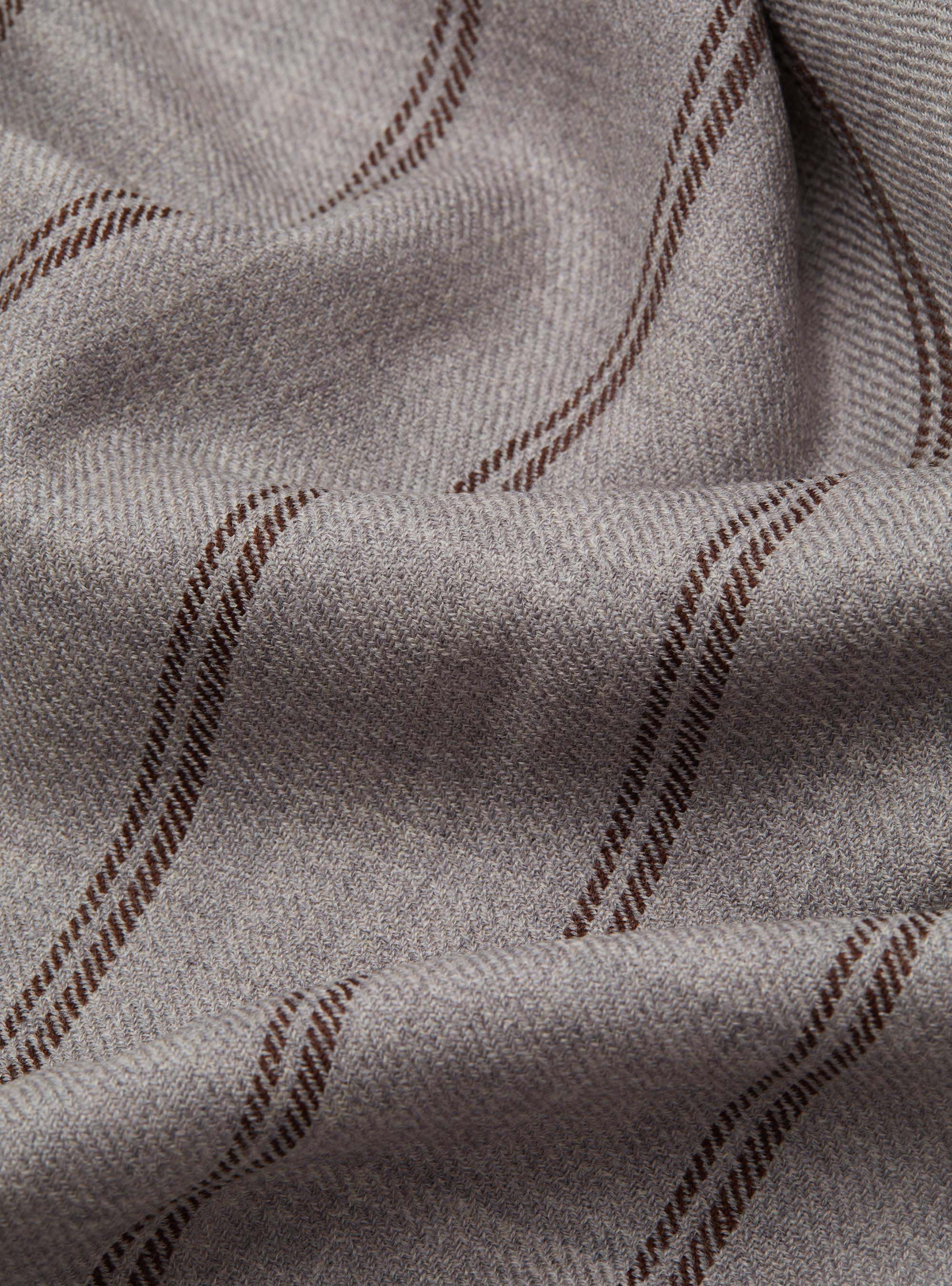 Sciarpa in pura lana a righe, GRIGIO MELANGE 0151C