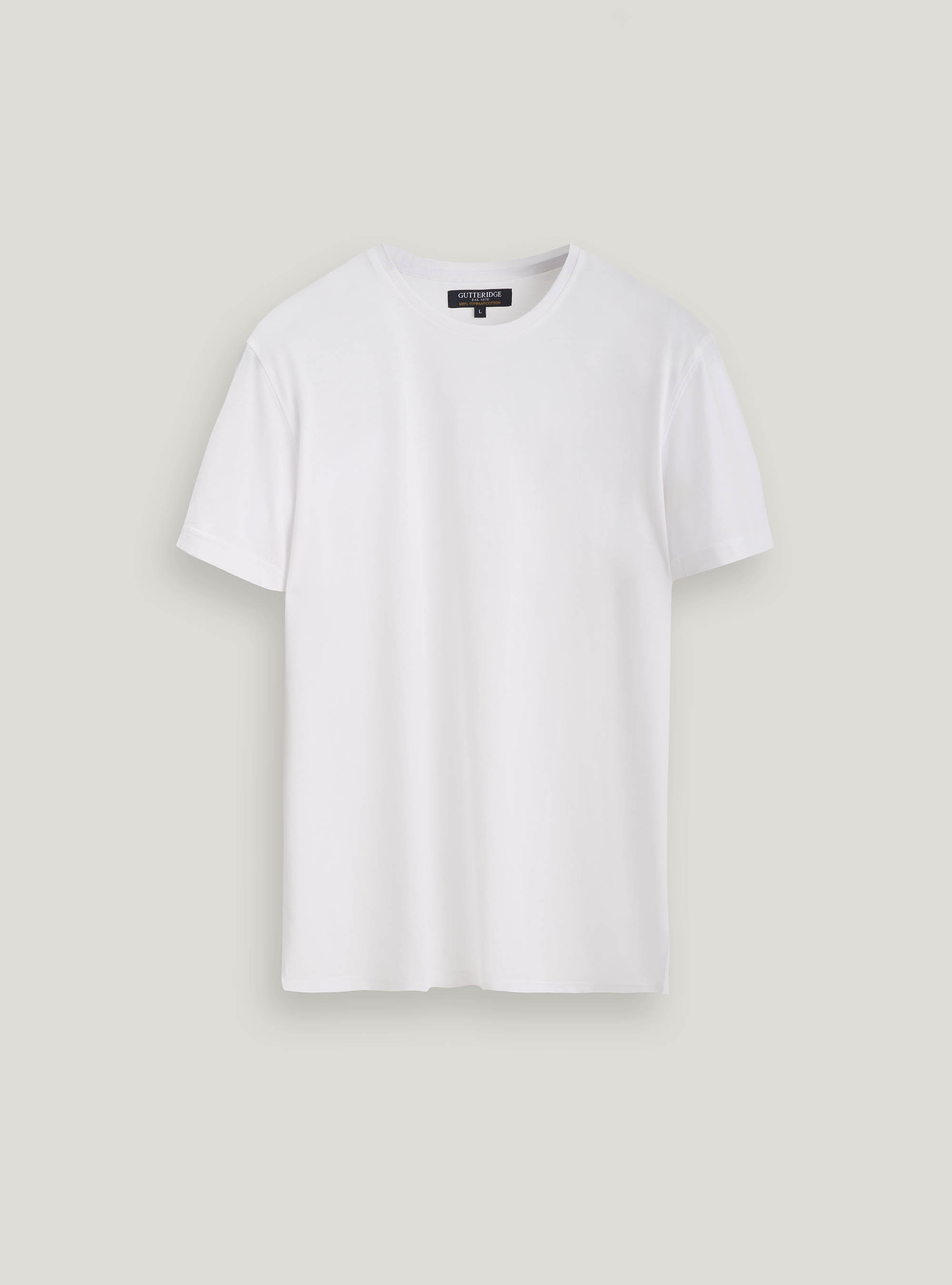 Tshirt in jersey di cotone supima, BIANCO