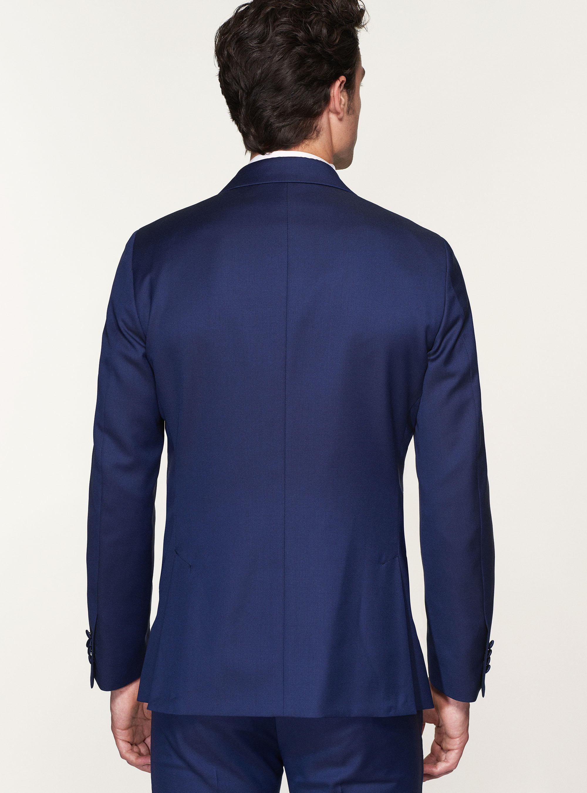 Giacca smoking in pura lana superfine 110's Vitale Barberis Canonico, BASALTO