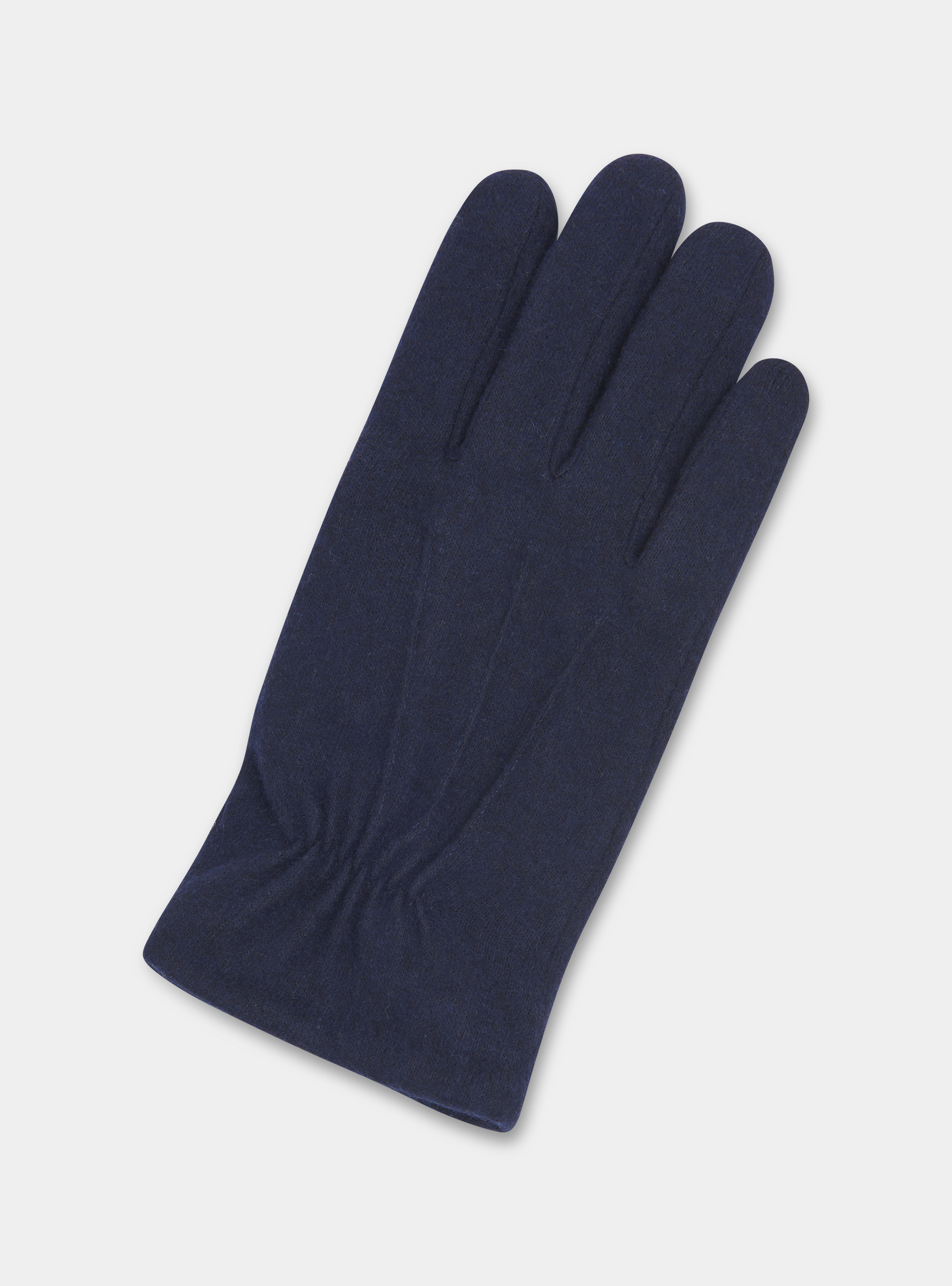 Guantes de mezcla de lana, AZUL MARINO