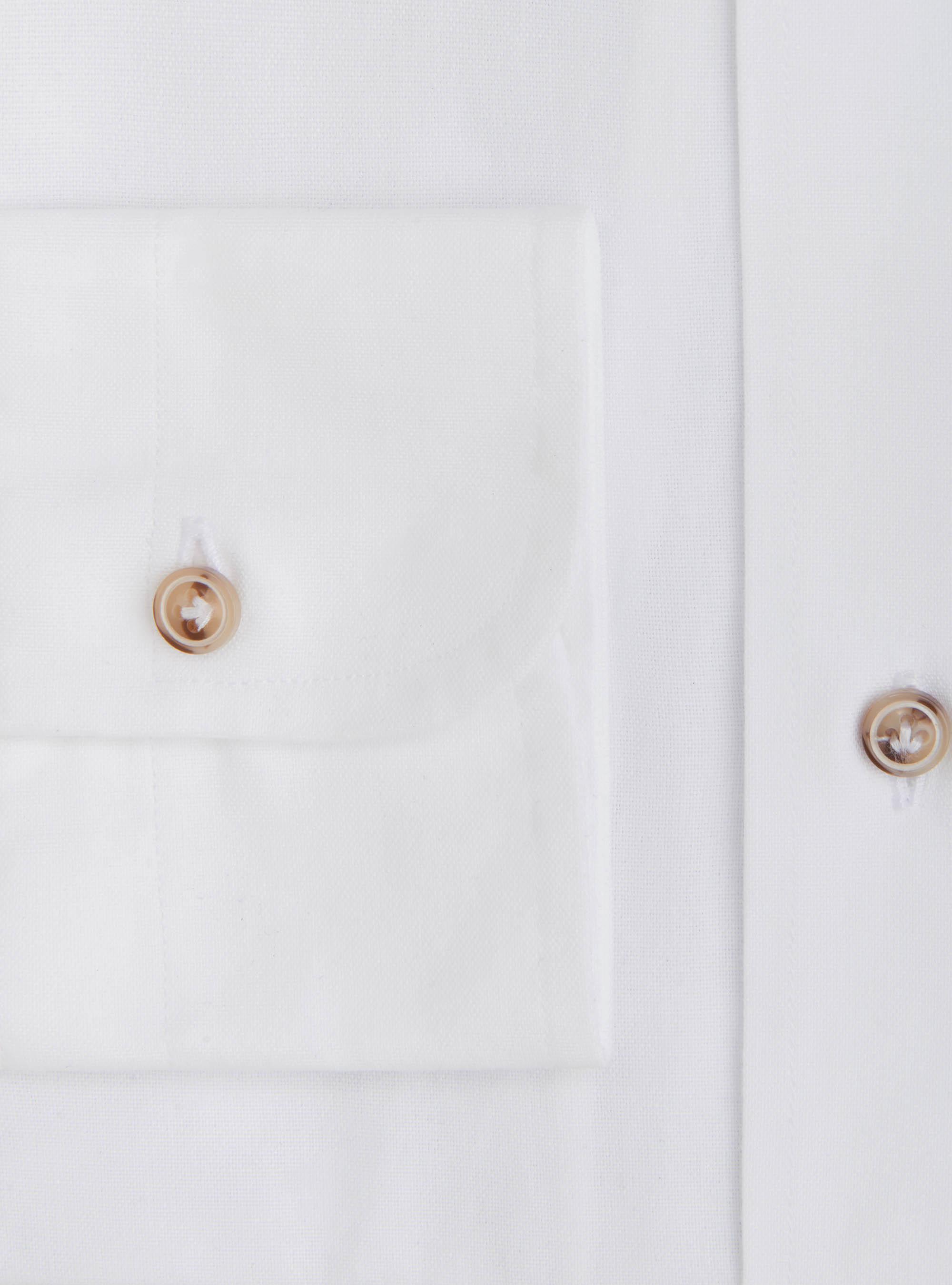 Camicia comfort in oxford di cotone, BIANCO