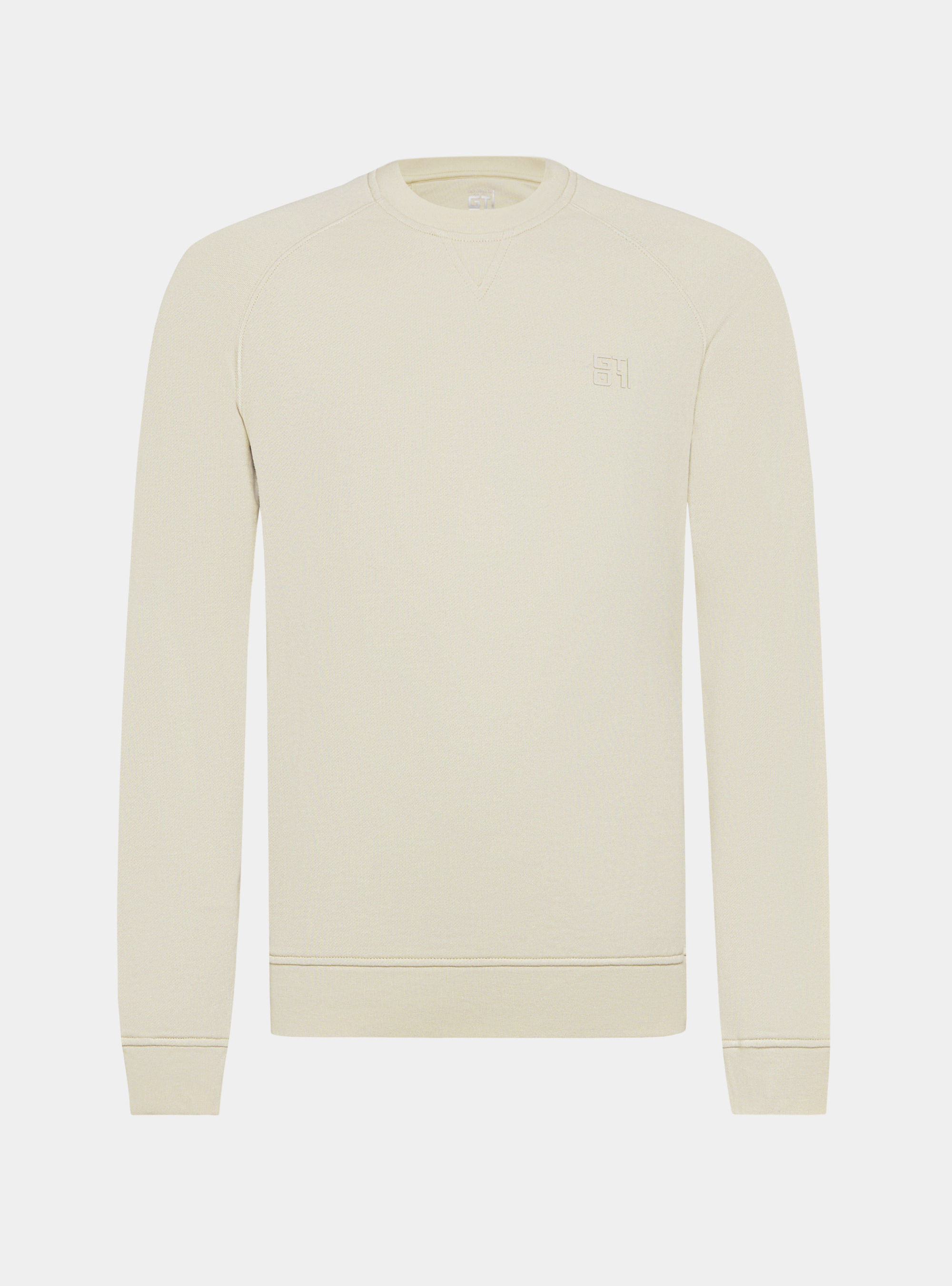 Basic round-neck sweatshirt GT01, ECRU 0536C