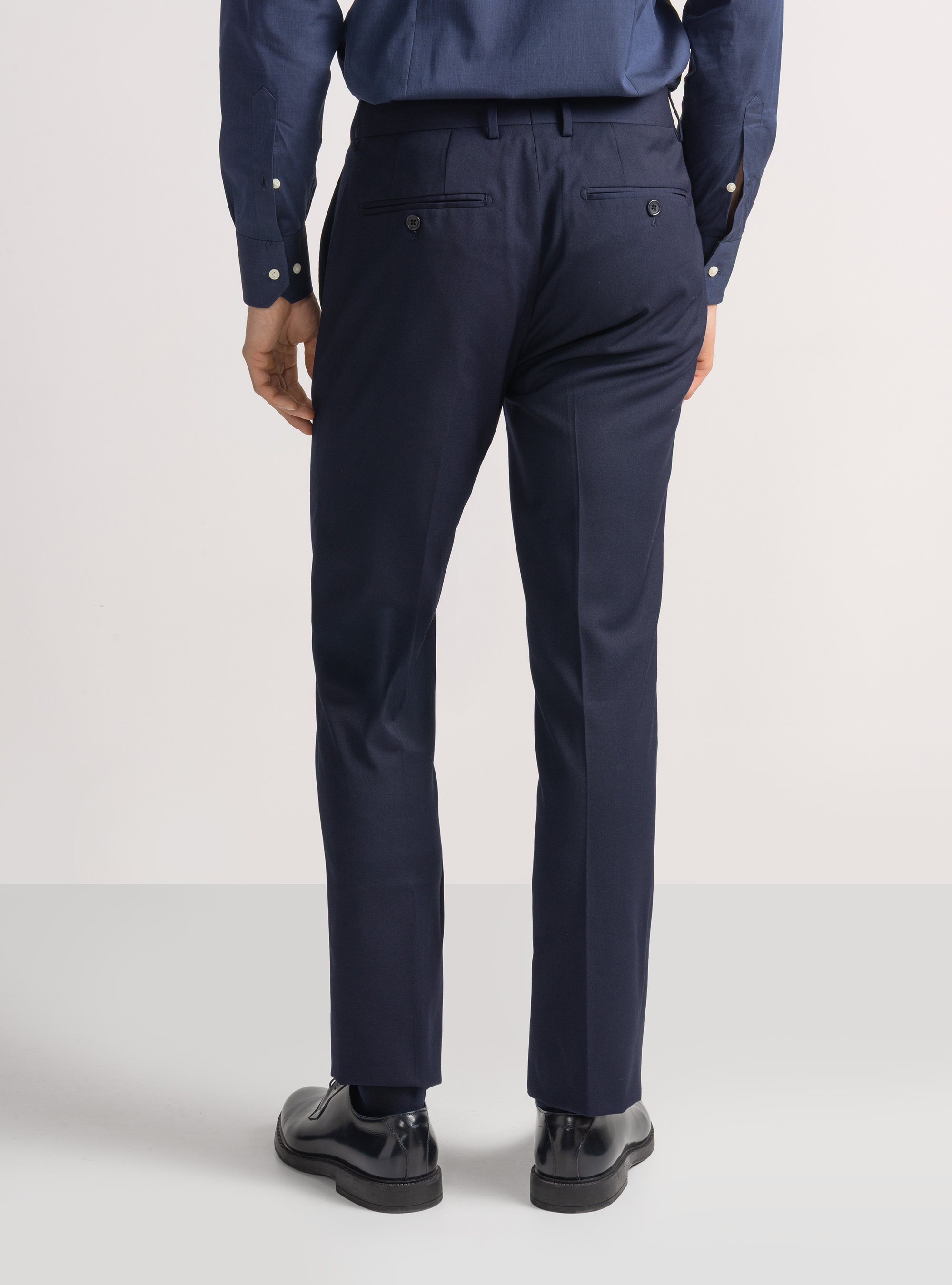 Pantaloni per abito slim fit, BLU NAVY