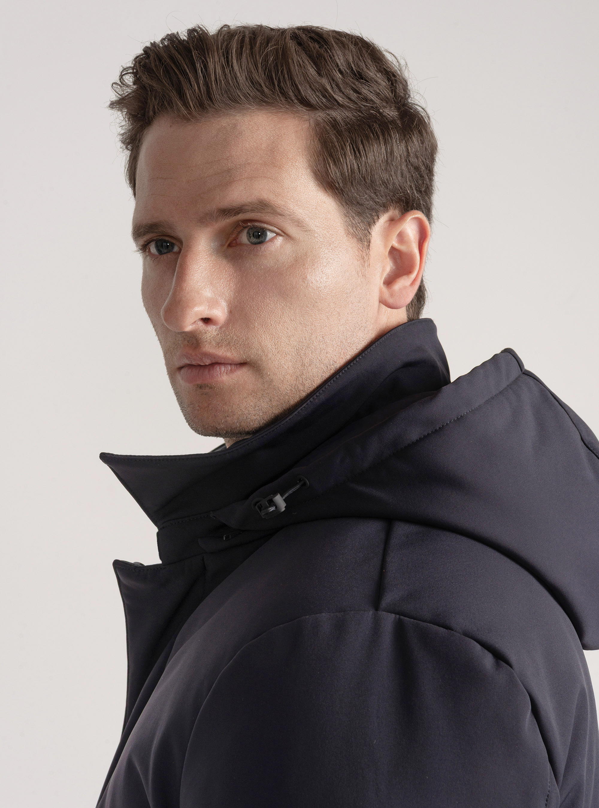 Parka técnica con relleno reciclado, AZUL MARINO