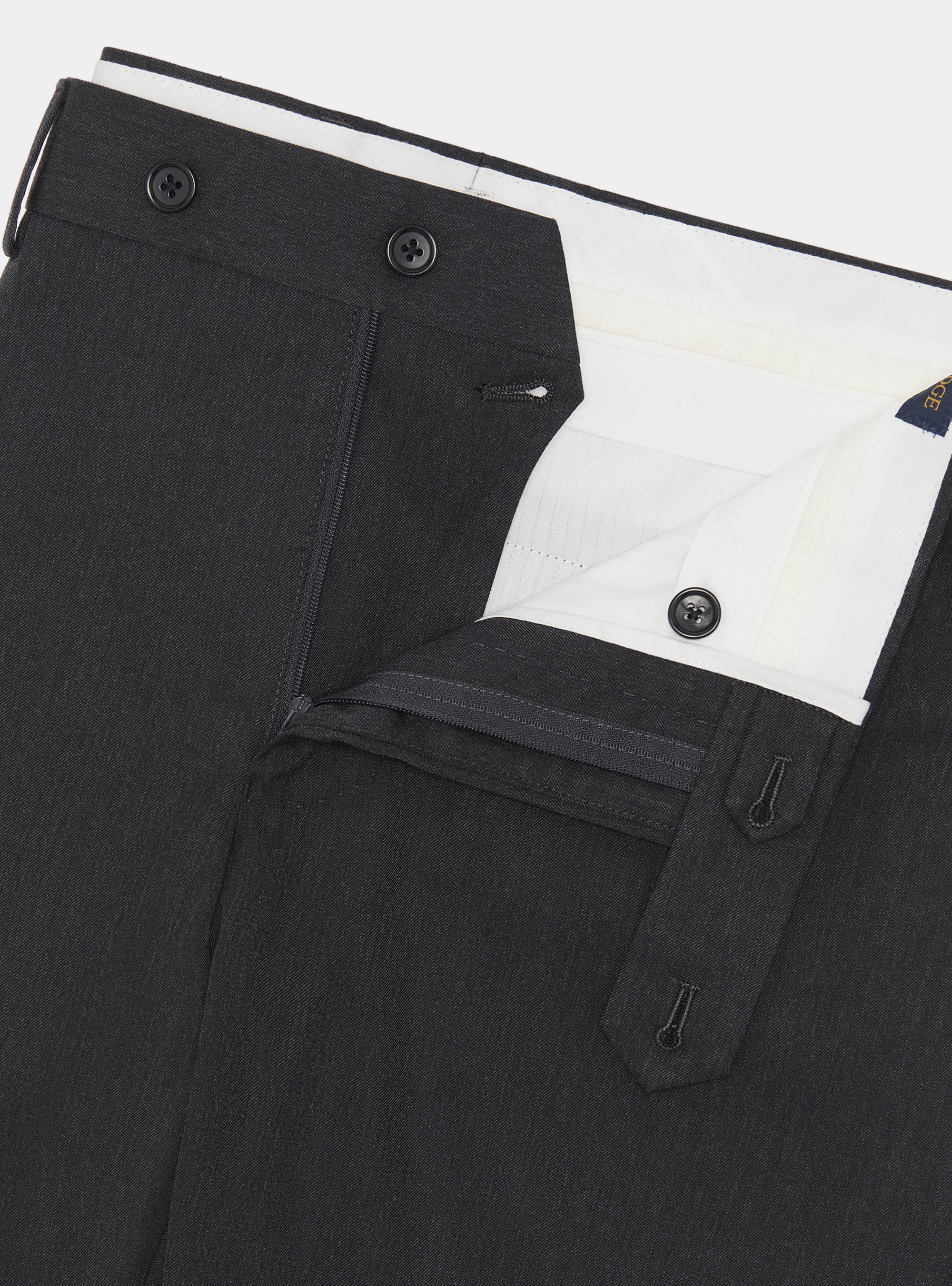 Pantaloni per abito slim fit, ASFALTO