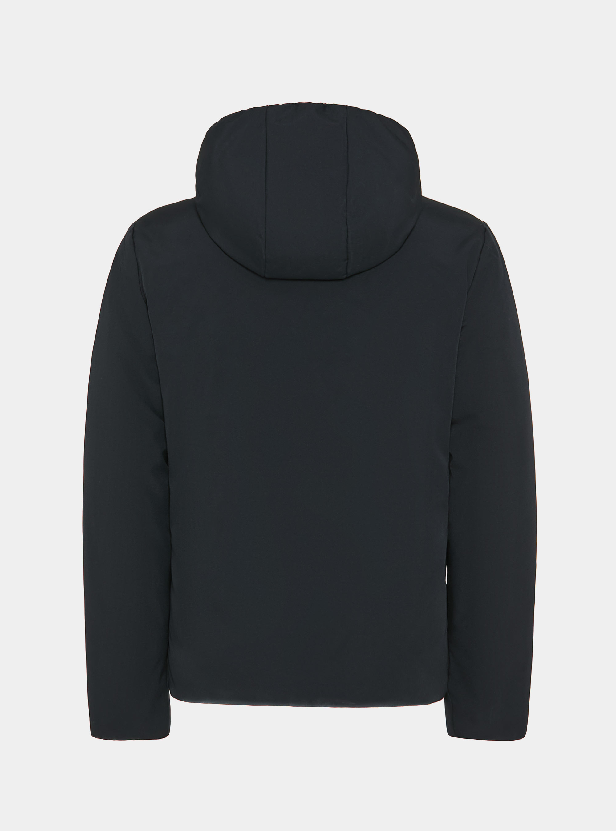 Reversible technical jacket with hood, NAVY BLUE