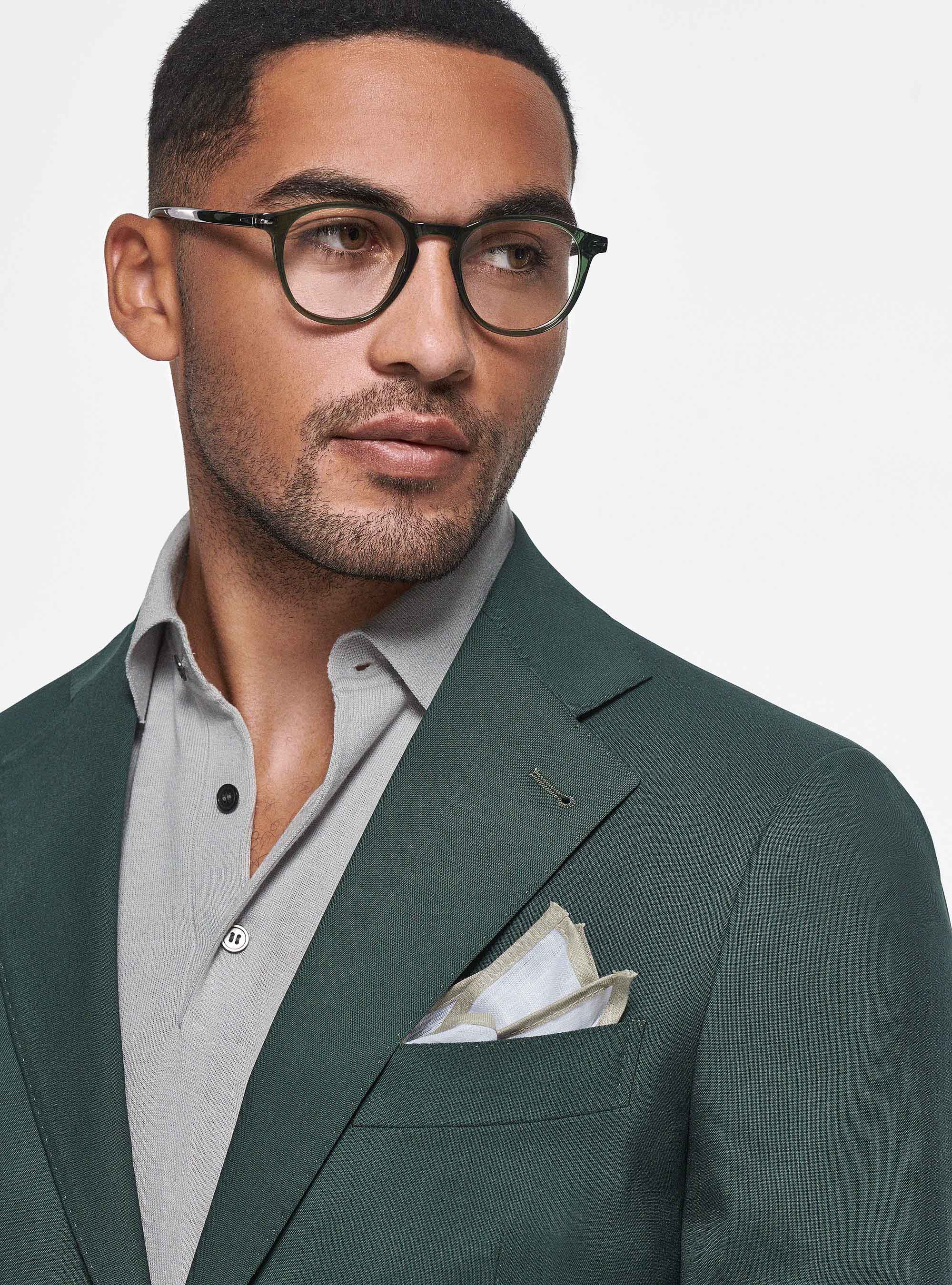 Giacca in pura lana Vitale Barberis Canonico, VERDE