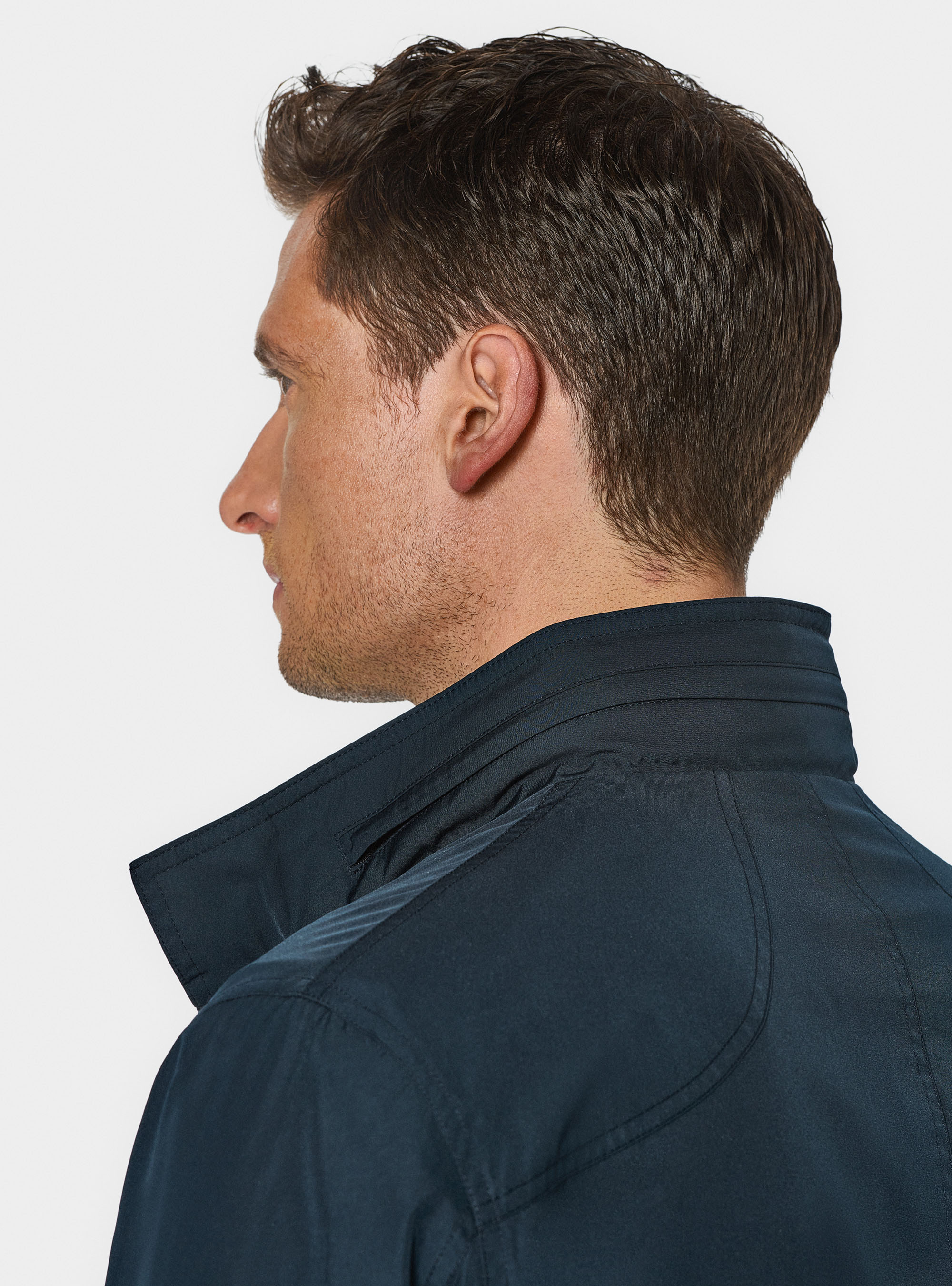 Field jacket in technical fabric, NAVY BLUE