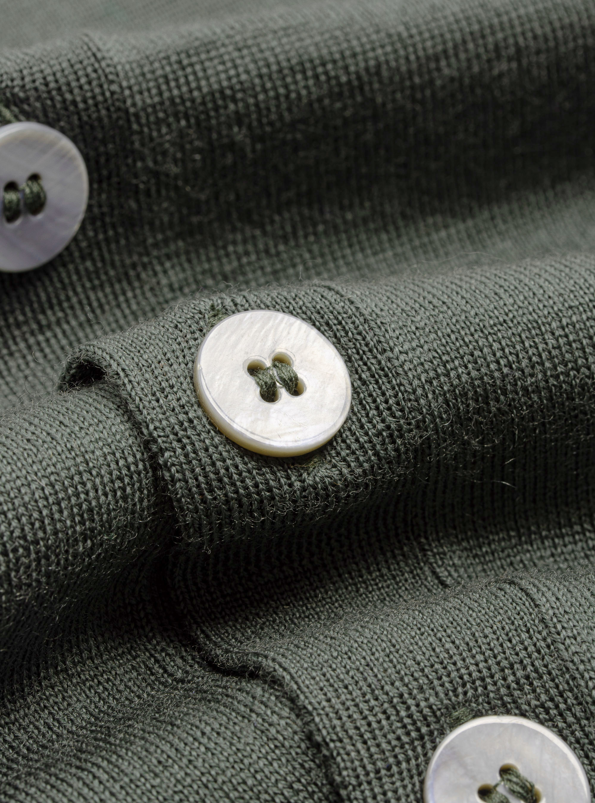 Gilet in maglia in pura lana merino, MILITARE 0609C