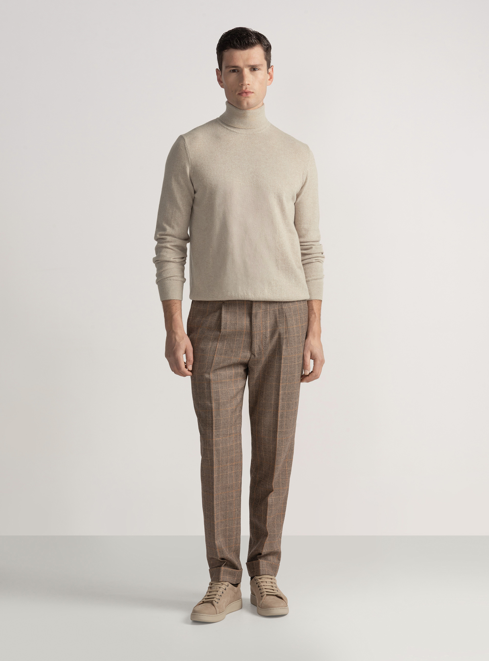 Cashmere turtleneck, ECRU