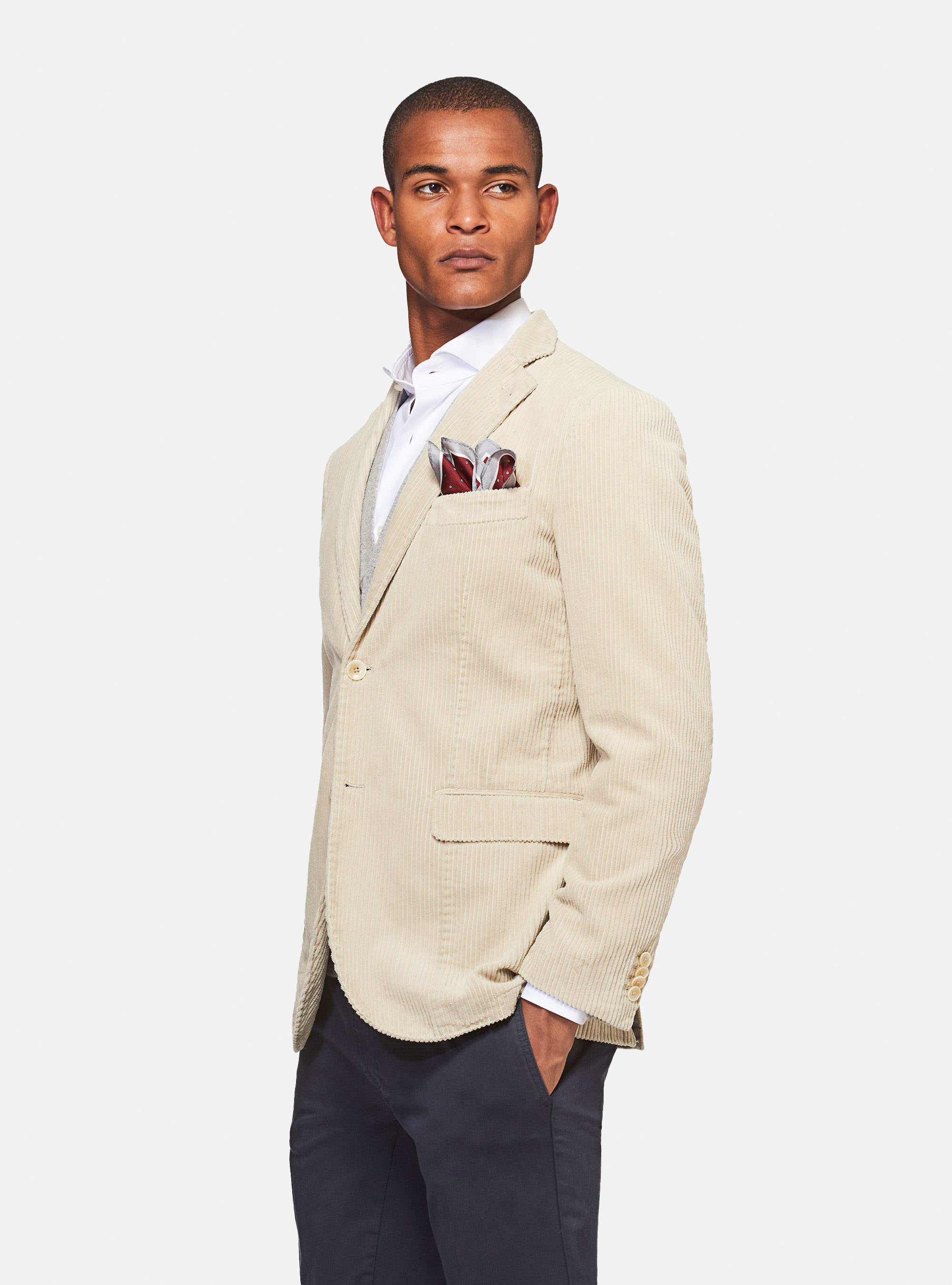 Velvet blazer, OFF-WHITE