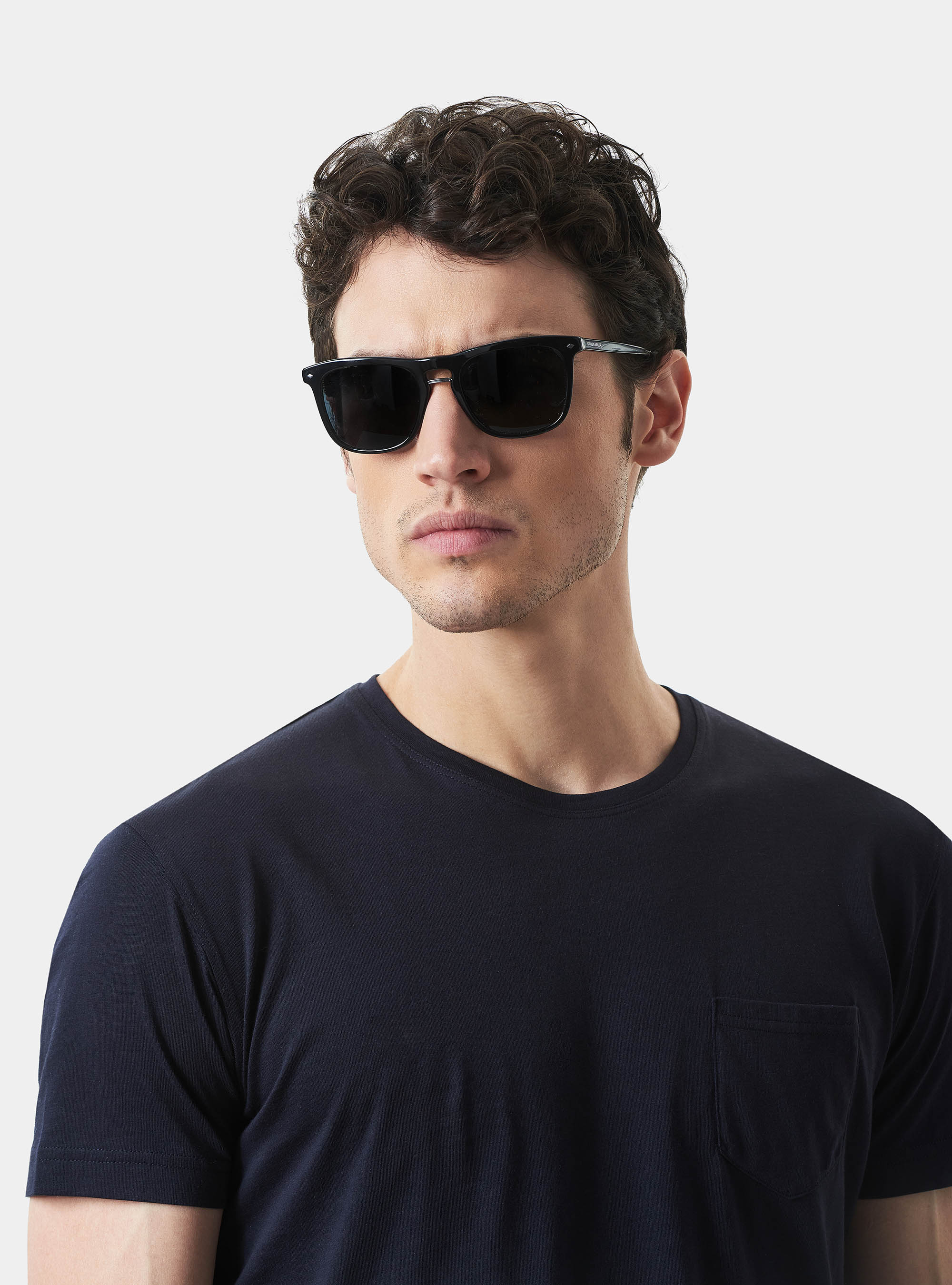 Maglietta con taschino in jersey di Cotone Supima, BLU NAVY