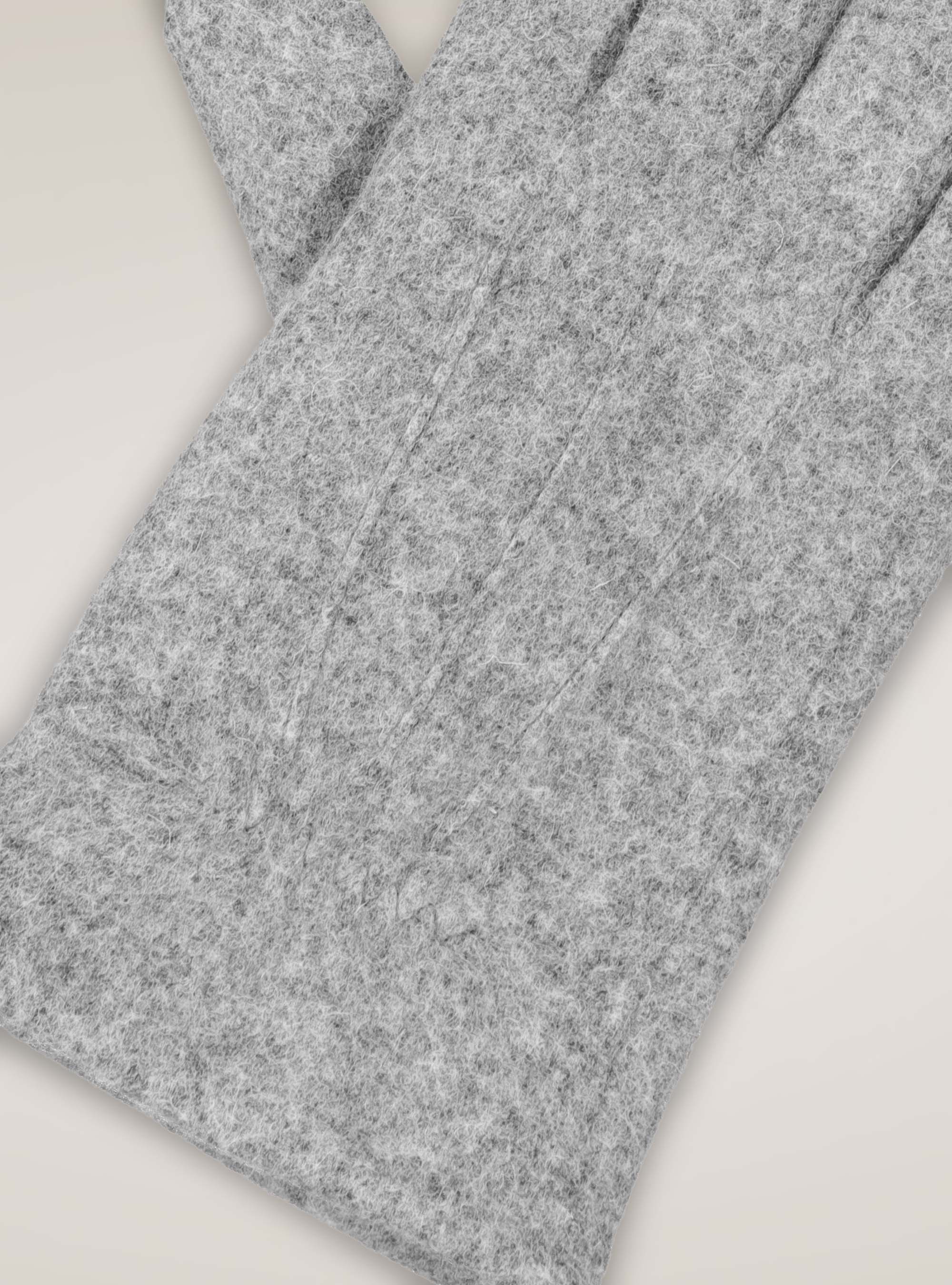 Guanti in misto lana e cotone, GRIGIO CHIARO