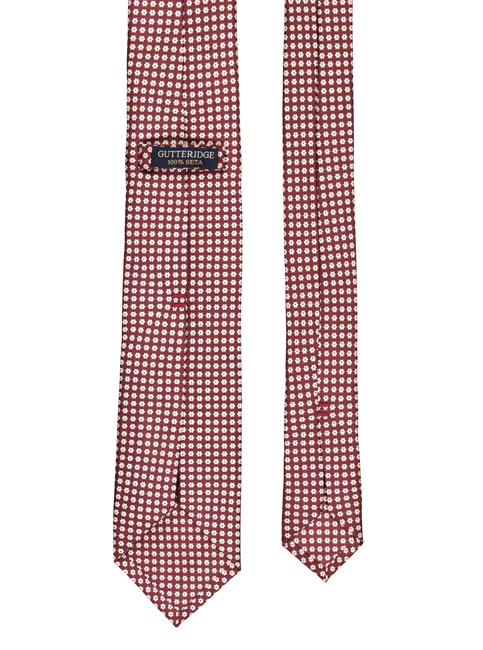 Cravatta stampata fantasia, BORDEAUX/BLUE BU8