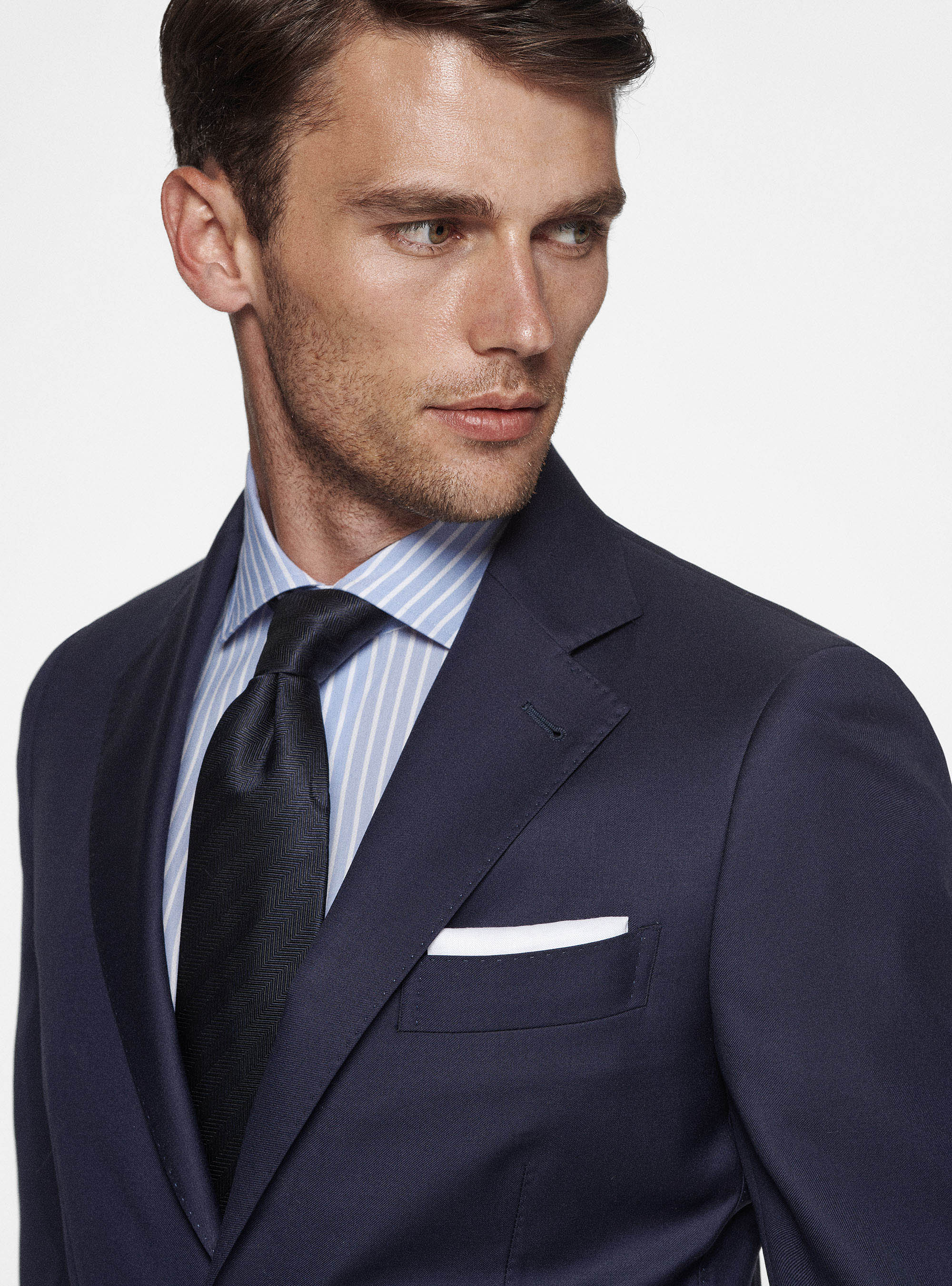 Giacca in pura lana superfine 110's, BLU NAVY