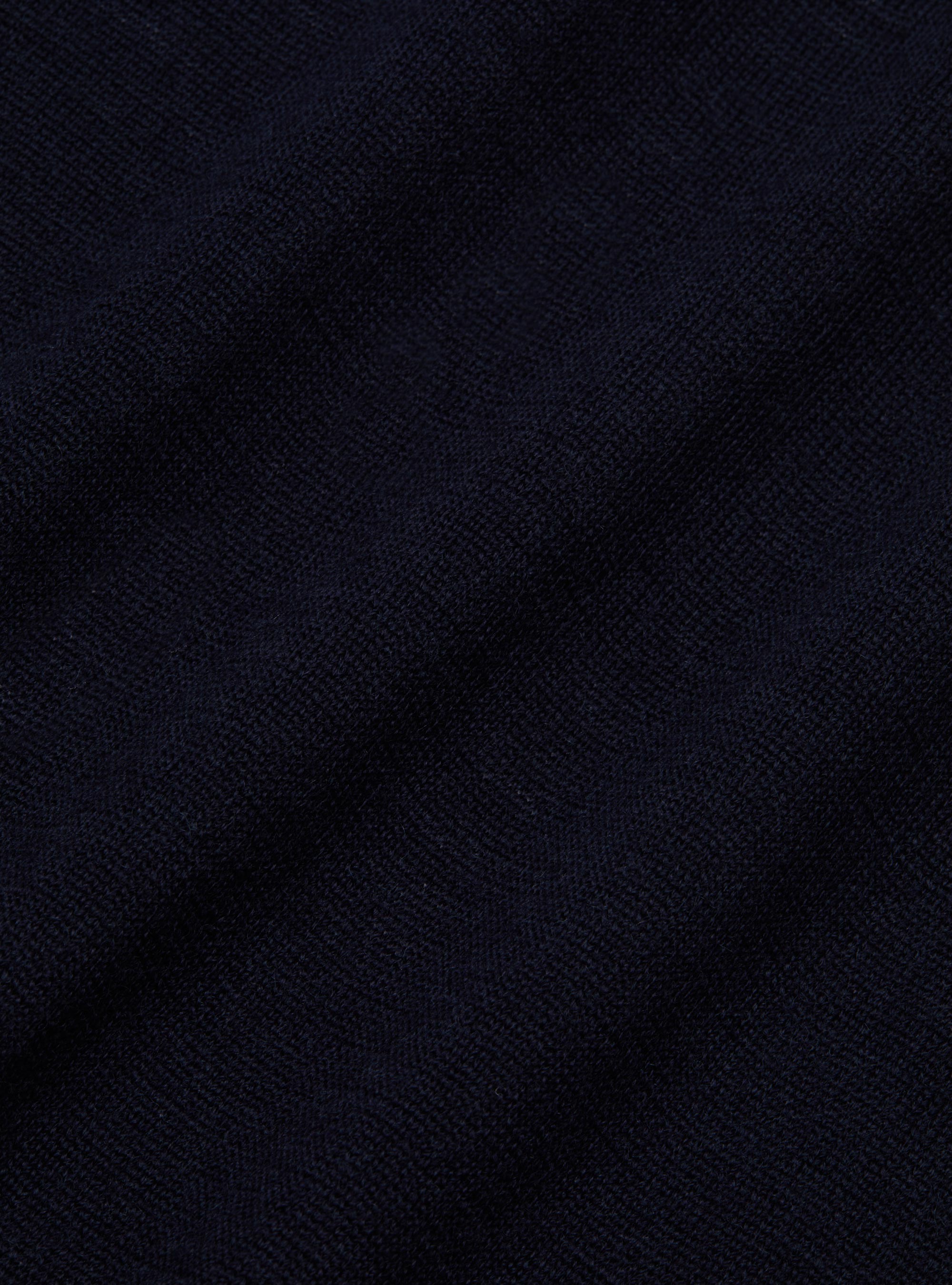 Gilet in maglia doppiopetto in pura lana merino, BLU NAVY