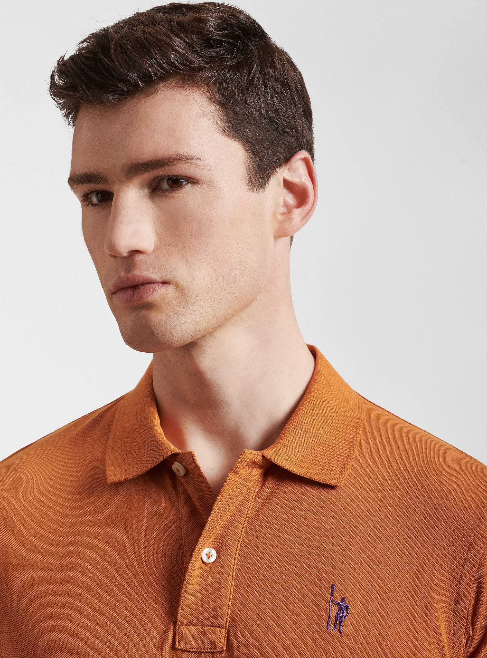 Polo in piquet con ricamo, 0713C ZUCCA