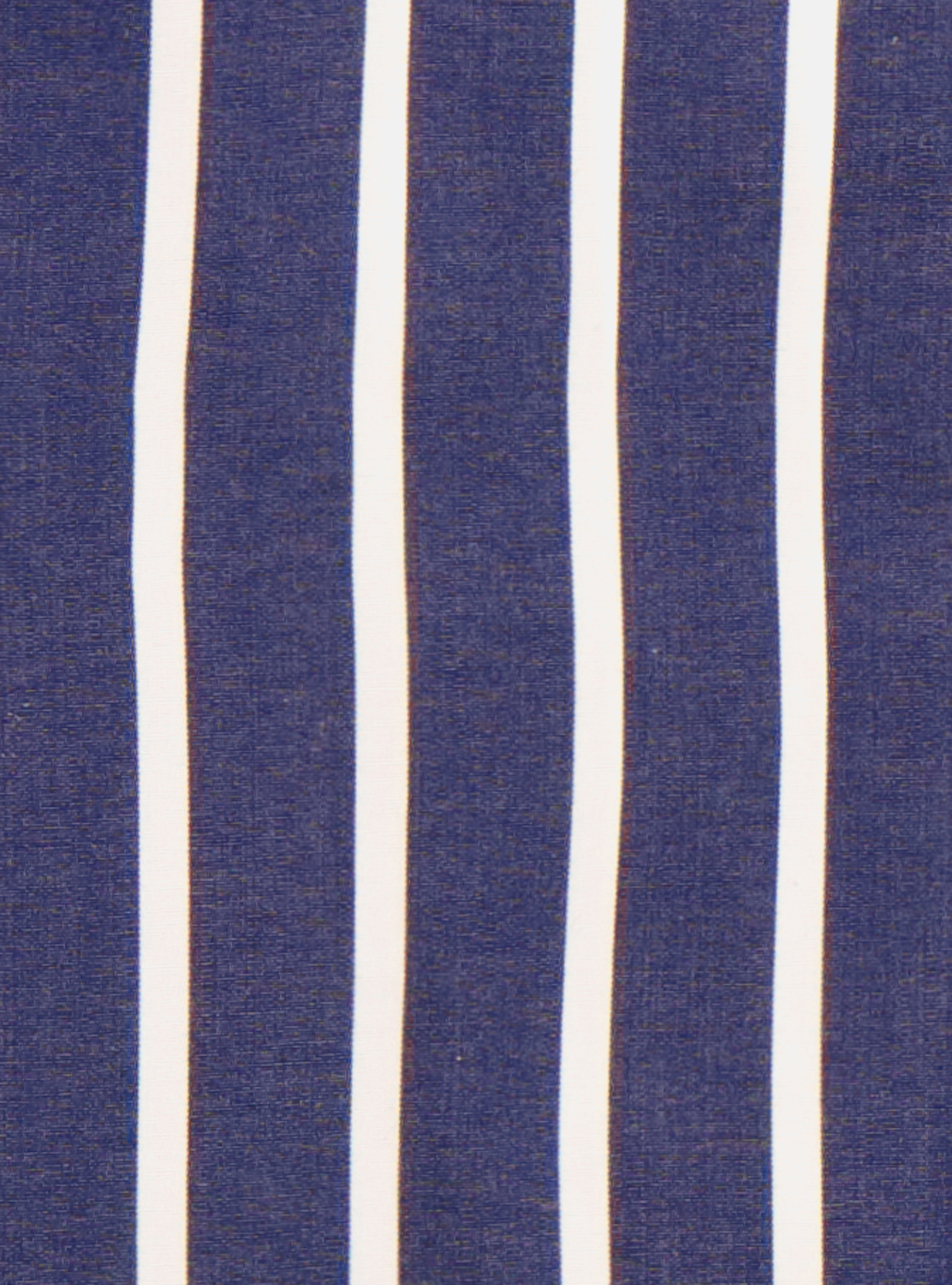 Chemise avec col fran&ccedil;ais &agrave; rayures en popeline de coton, BLEU MARINE