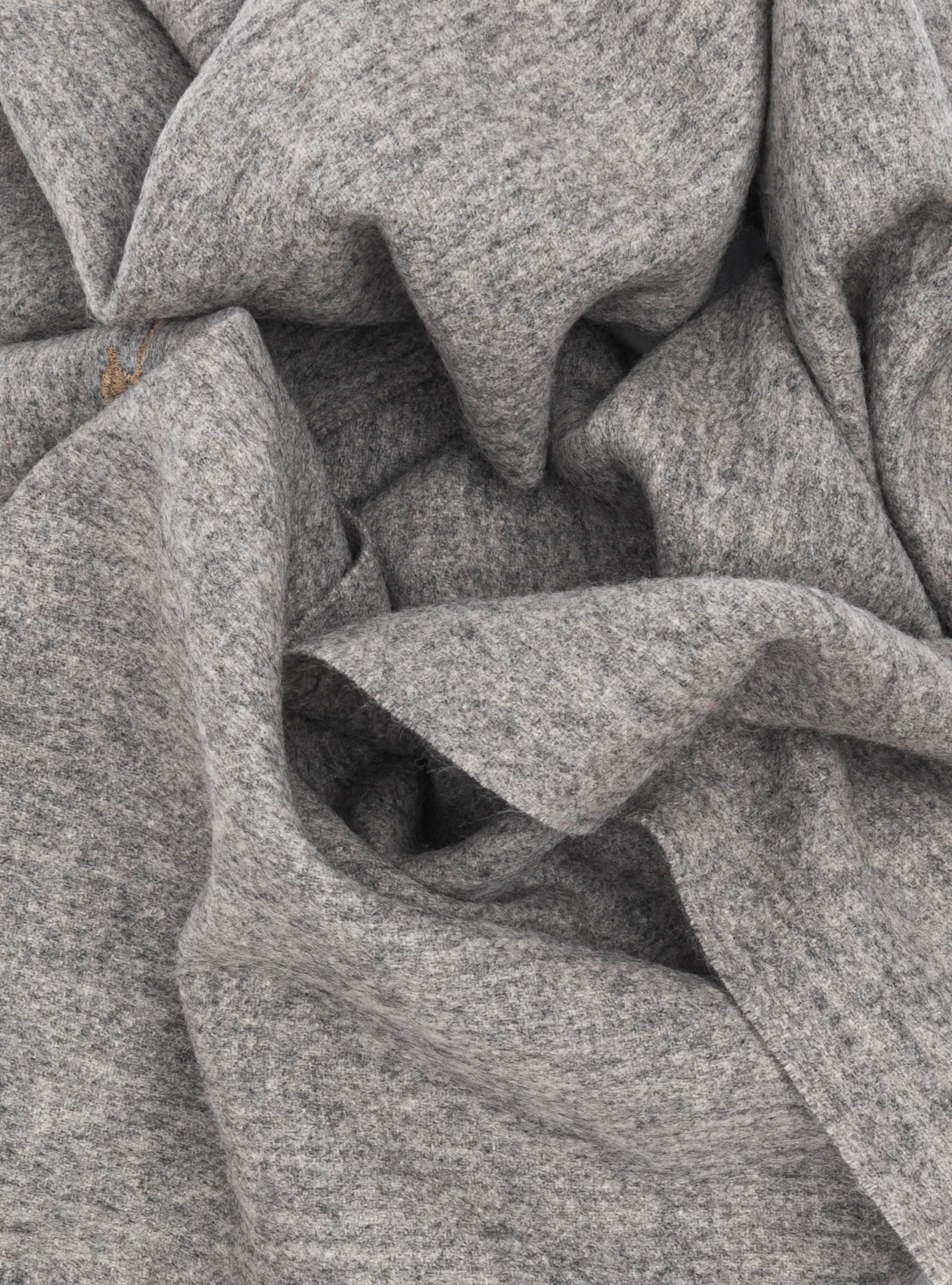 Sciarpa in lana cashmere con bordino a contrasto, GRIGIO CHIARO