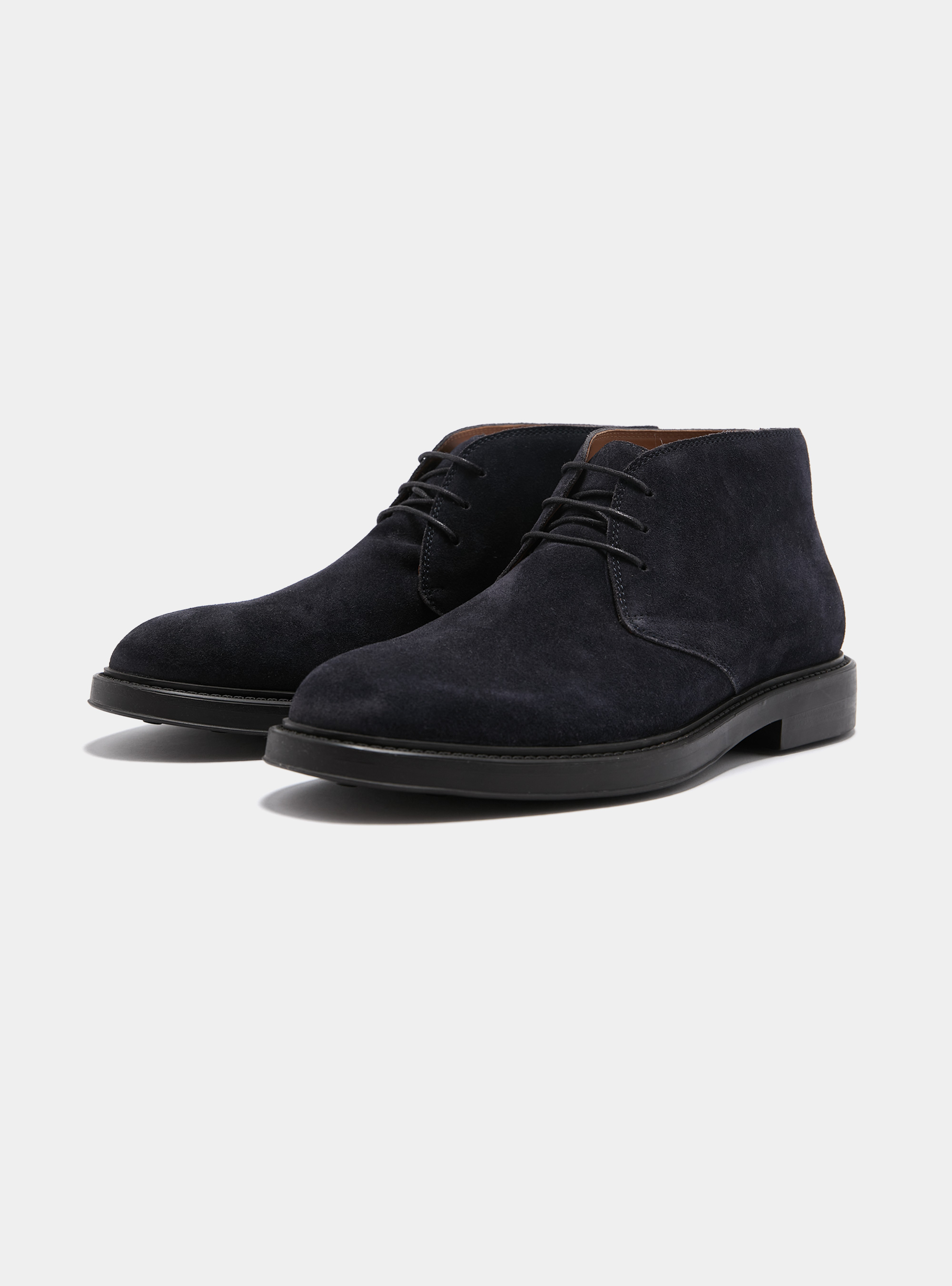 Suede ankle boots, NAVY BLUE