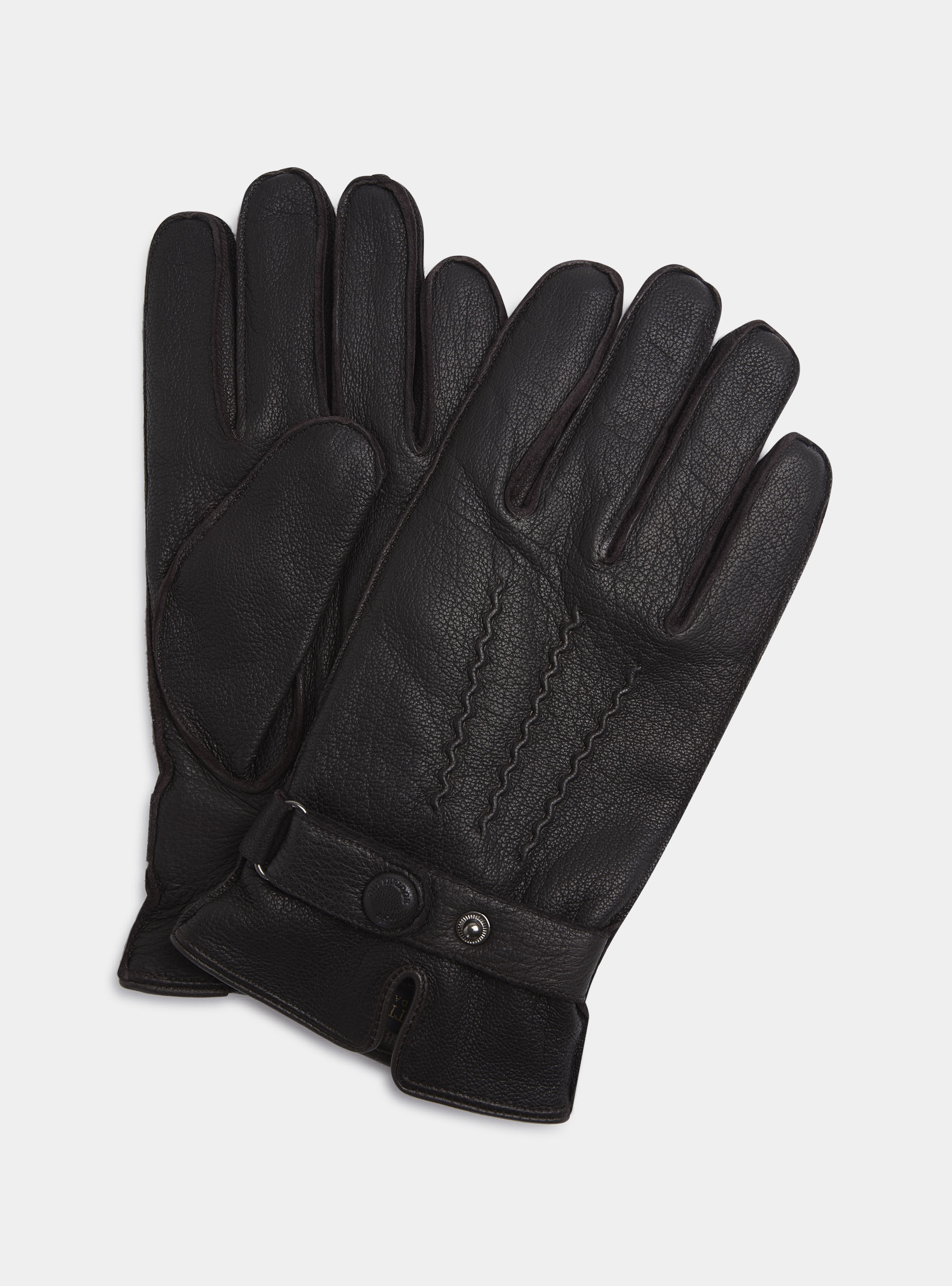 Gutteridge - Guanti in pelle, Unisex, Marrone, Taglia: M