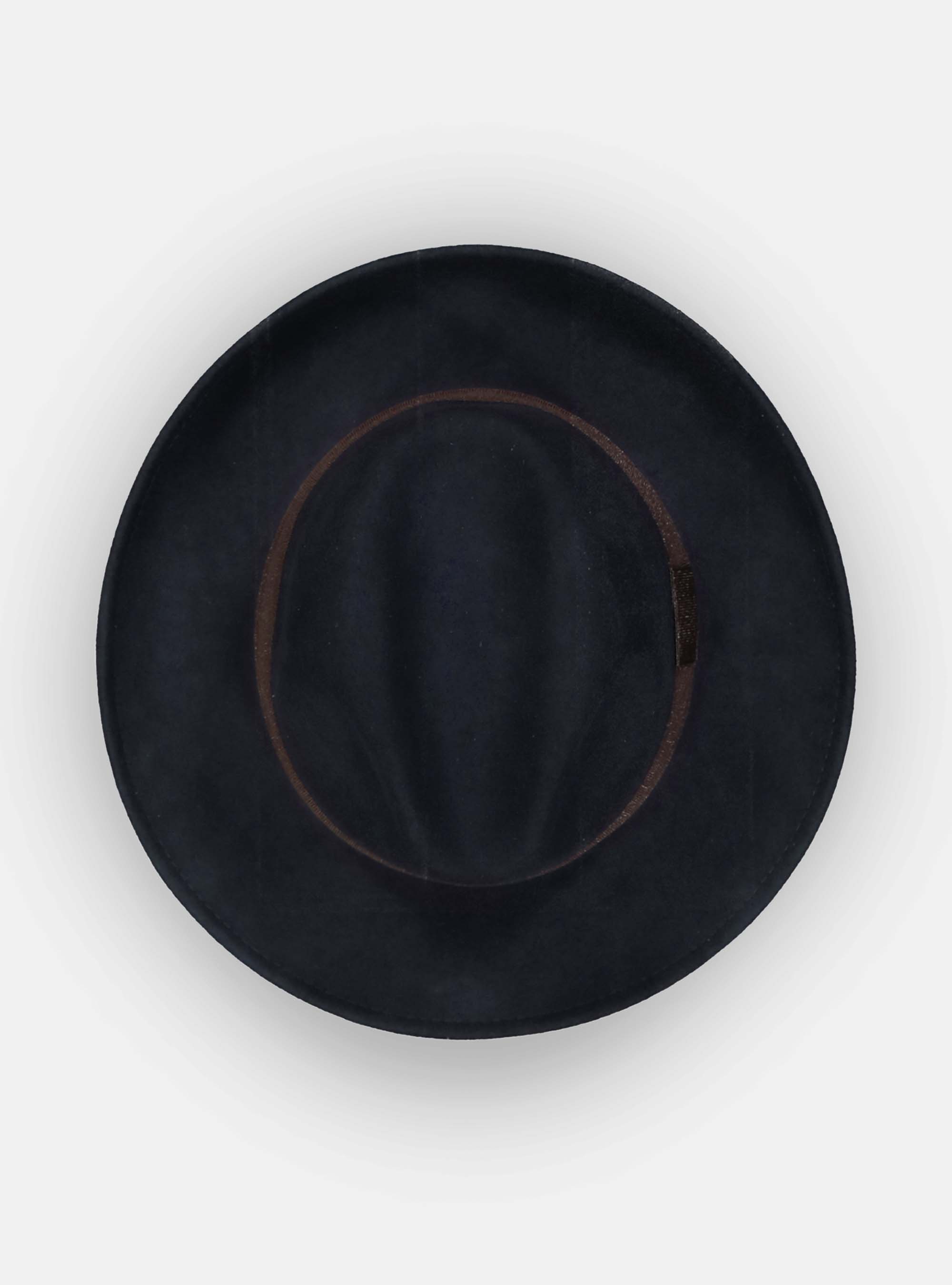 Cappello in pura lana crushable, BLUE/MARRONE BBM