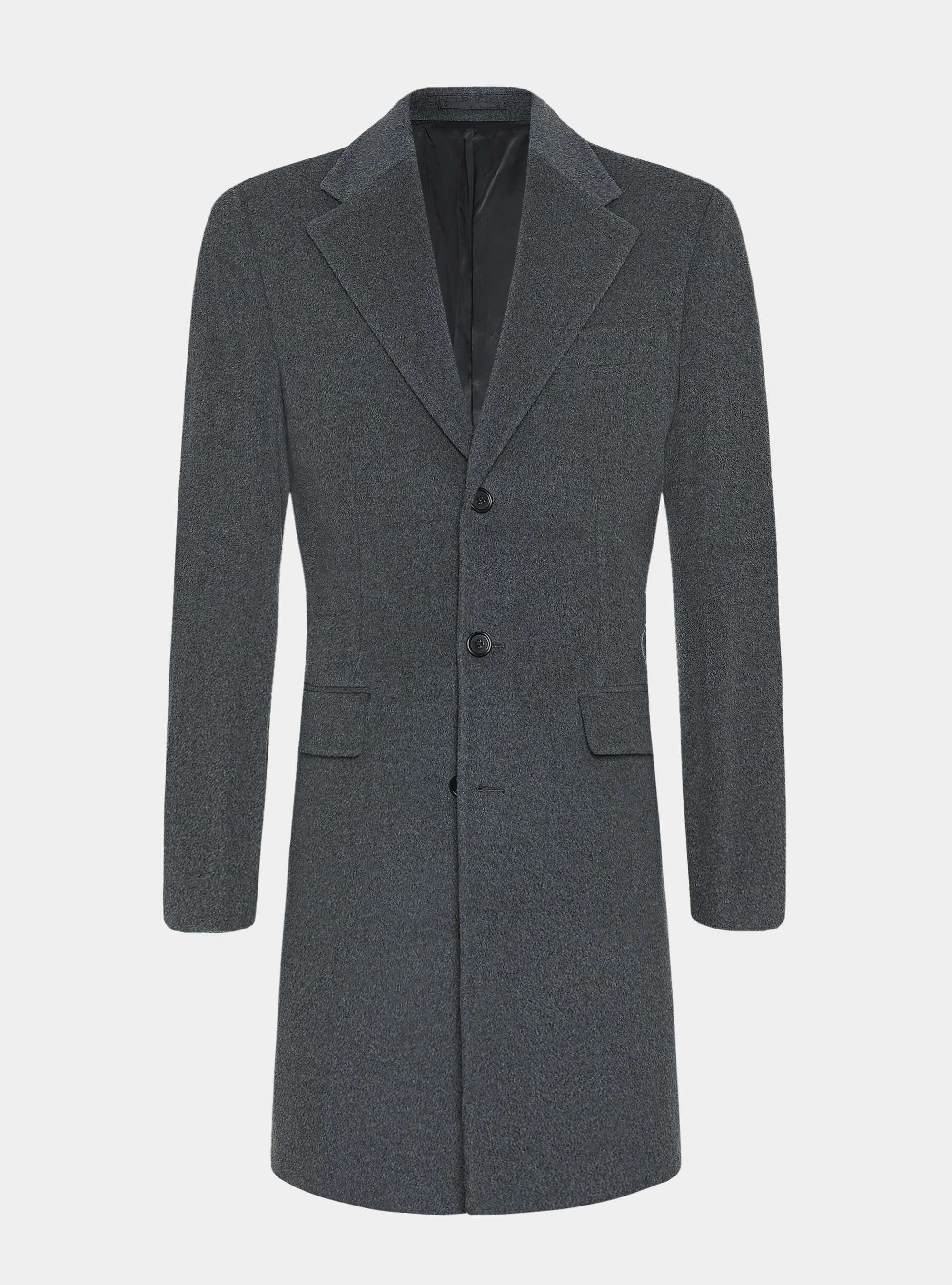 Cappotto in lana e cashmere, ASFALTO