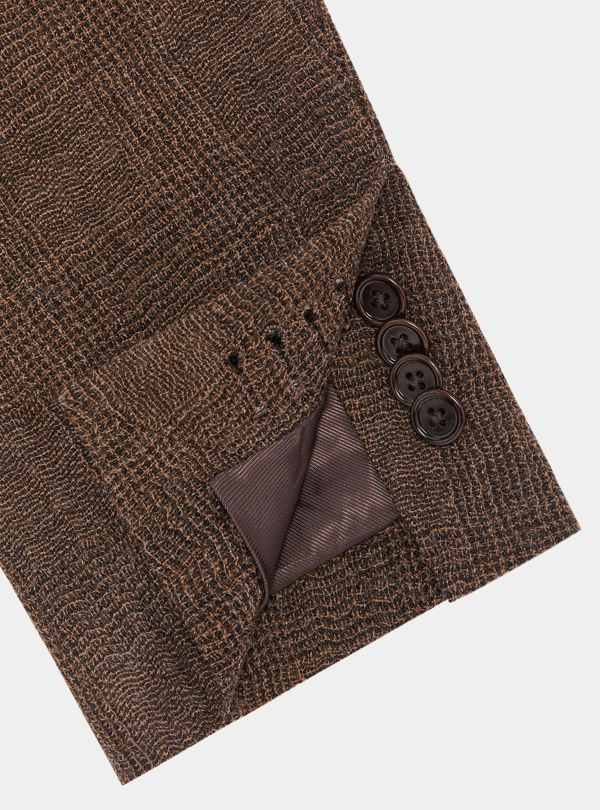 Americana de lana pura con estampado Príncipe de Gales, MULTICOLORE