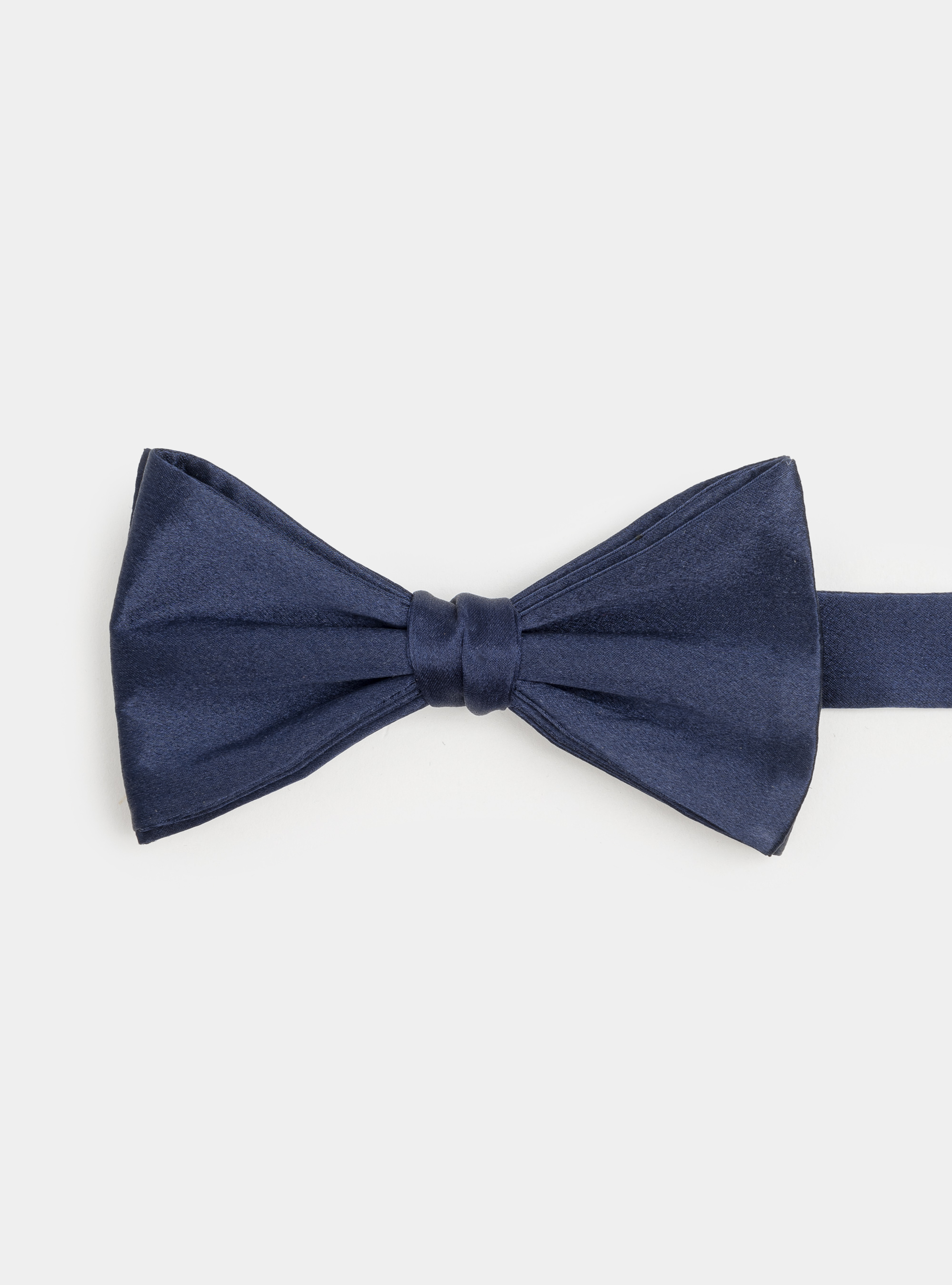 Papillon in raso di seta, BLU NAVY