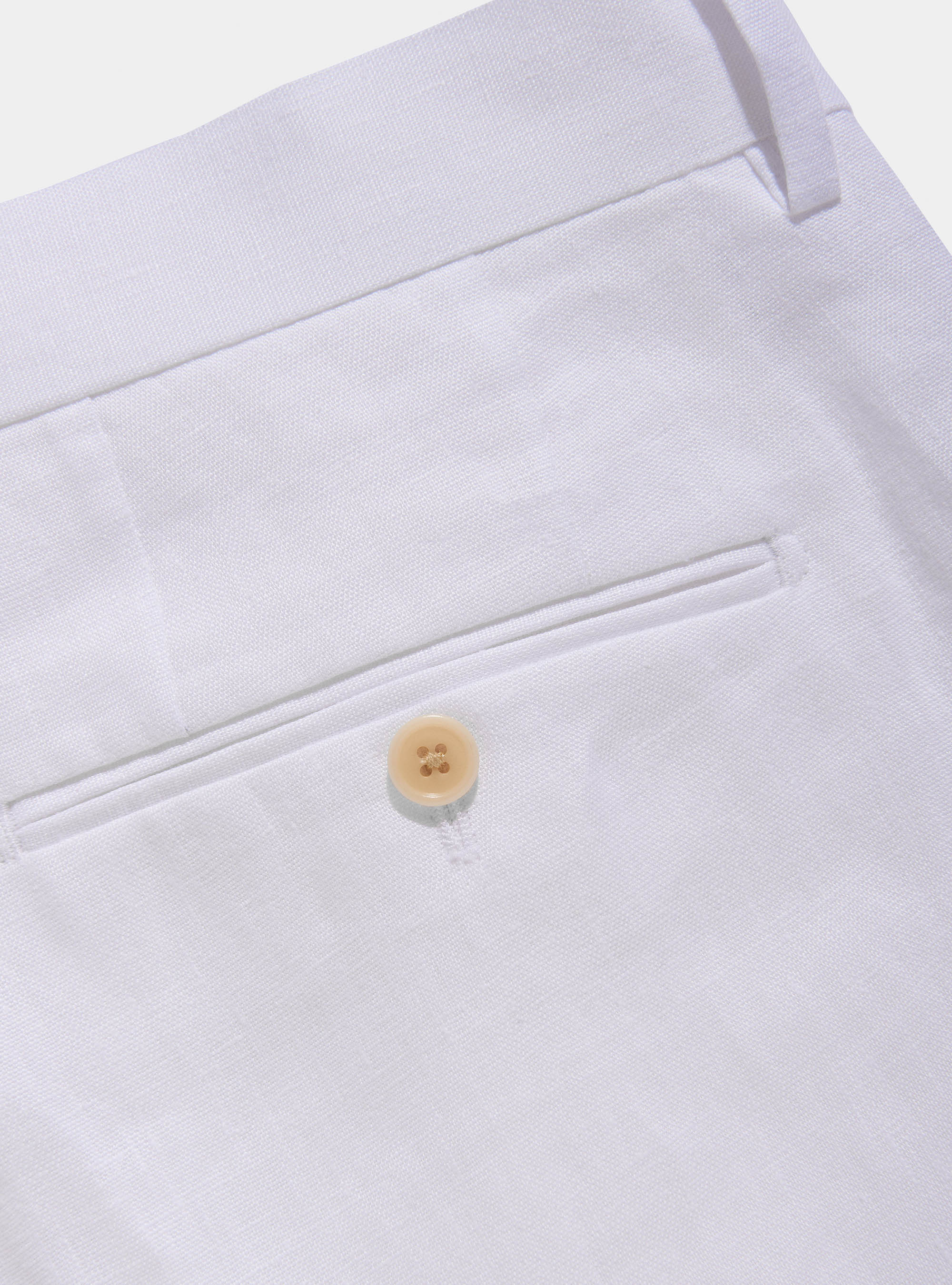 Pantaloni per abito in puro lino, BIANCO