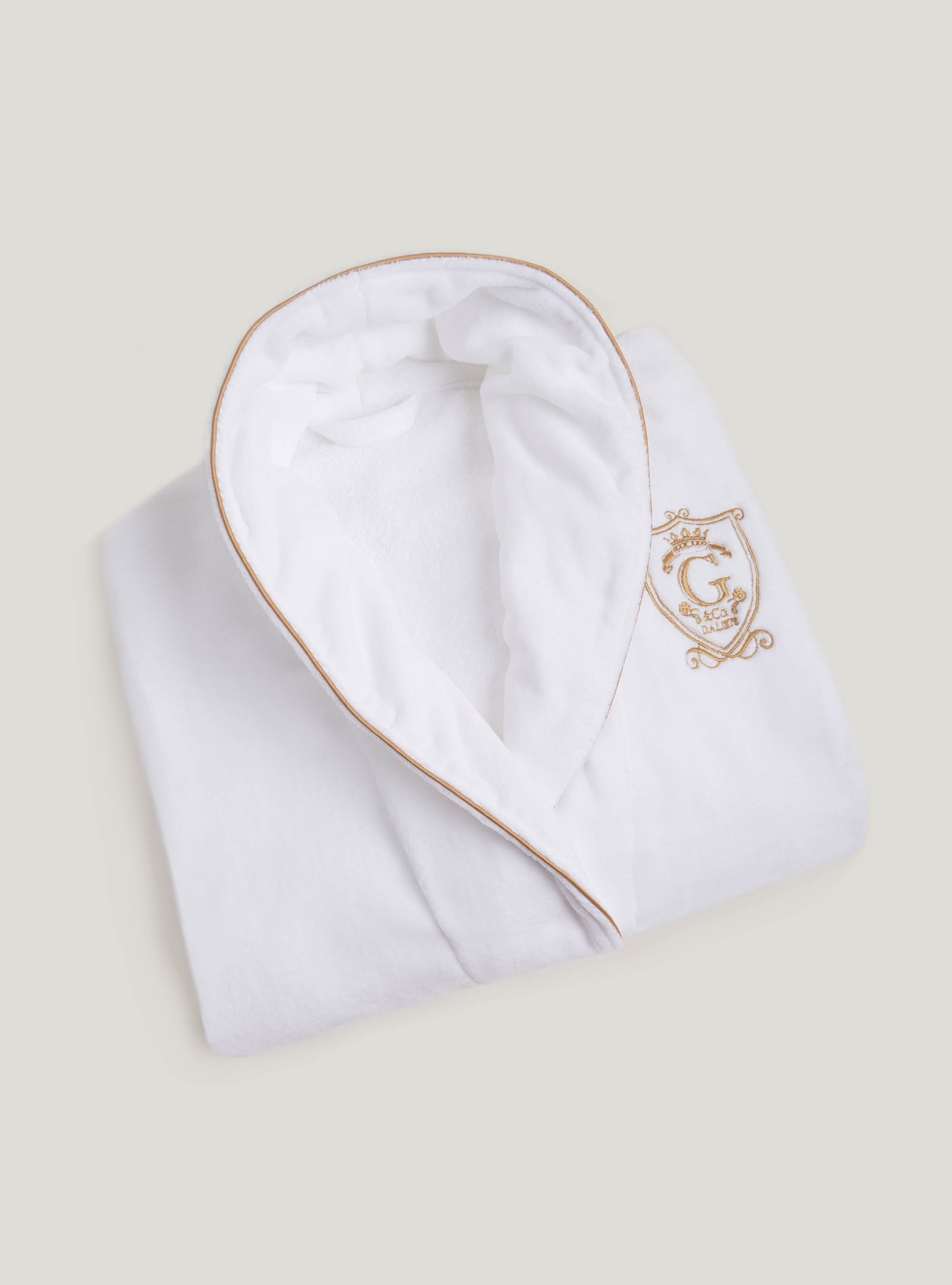 Cotton bathrobe, WHITE