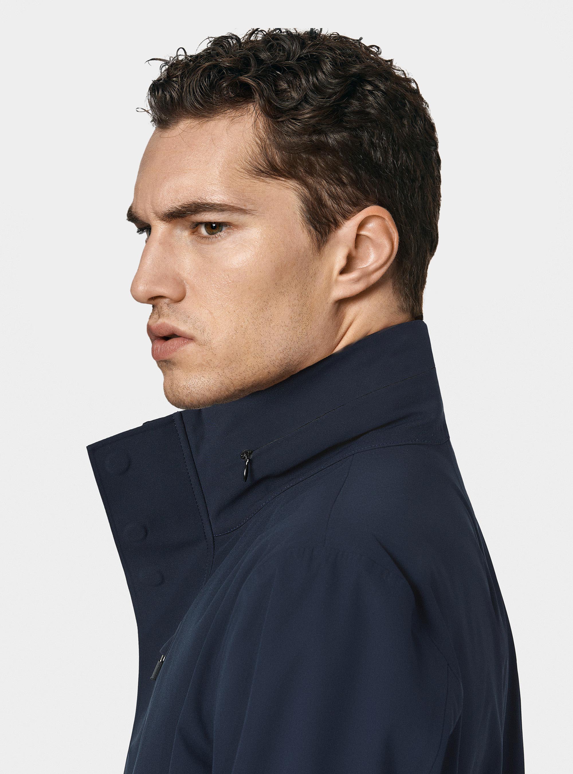 Parka GT01 in tessuto tecnico, BLU NAVY