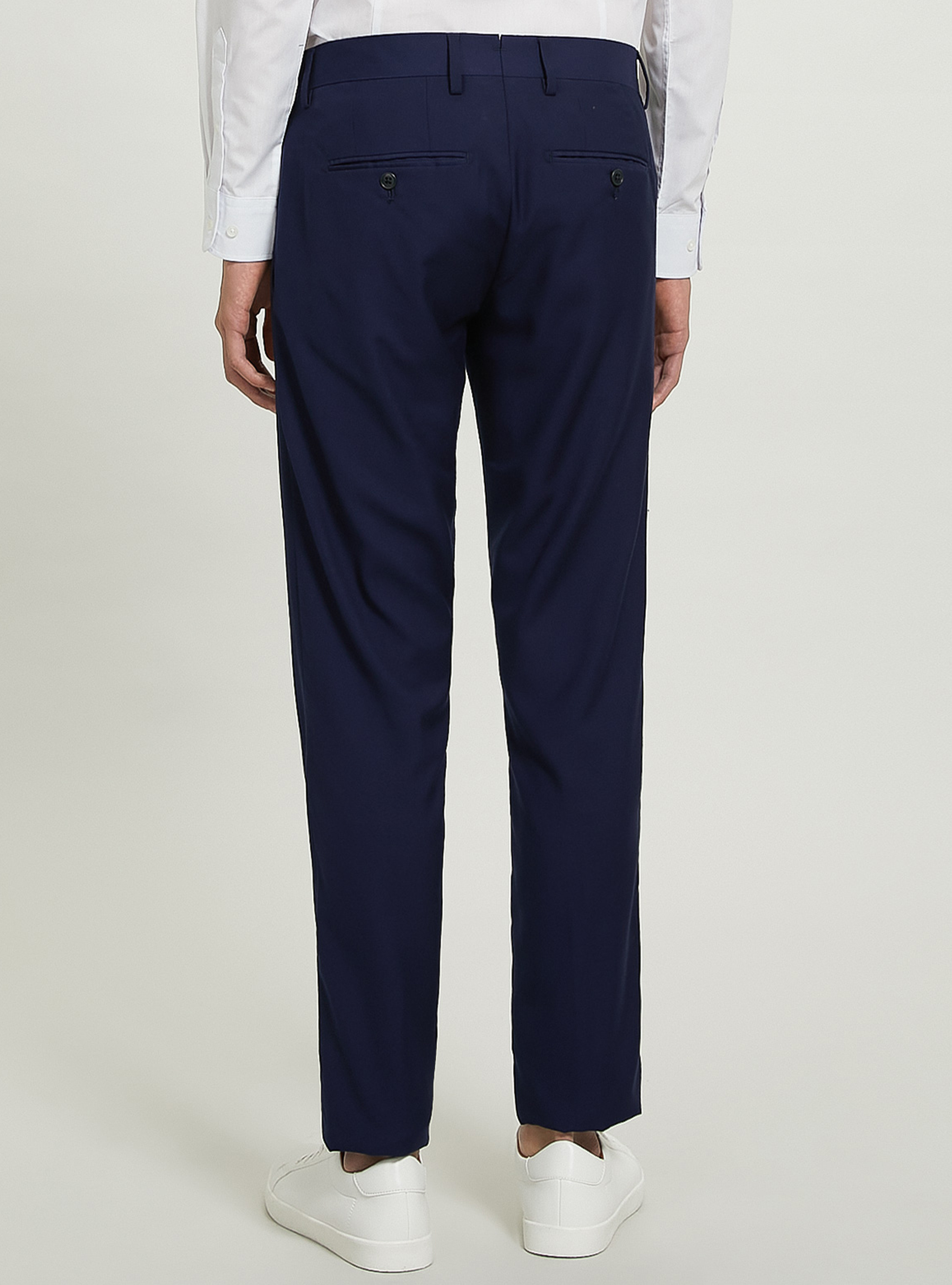 Pantaloni per abito in twill, BLU ROYAL