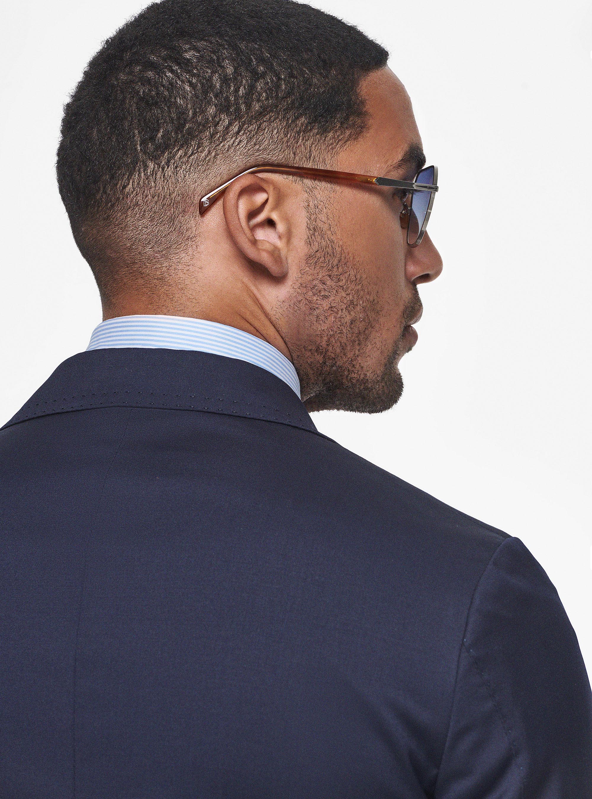 Giacca in pura lana superfine 110's, BLU NAVY