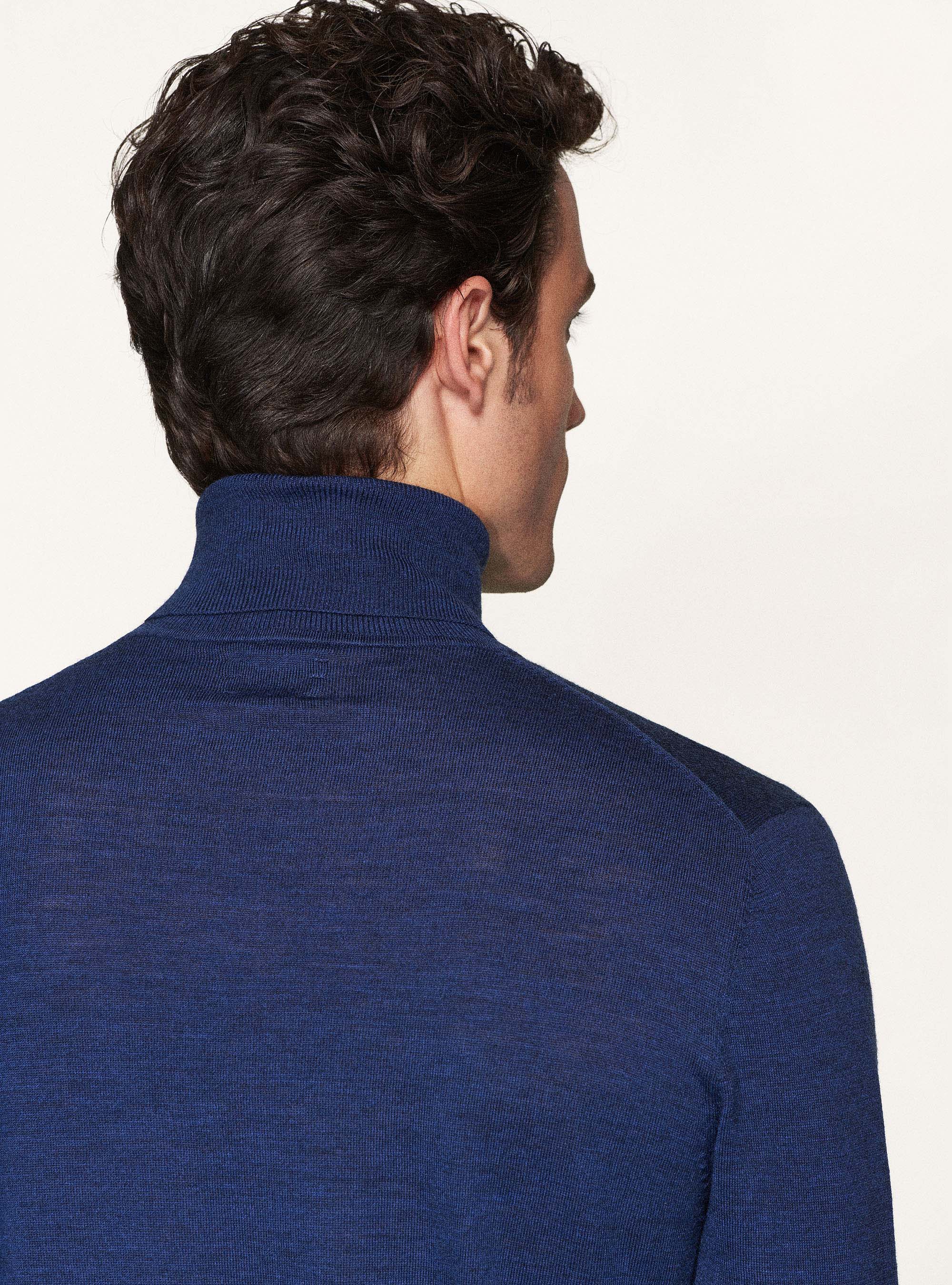 Dolcevita in pura lana merino extrafine, INCHIOSTRO