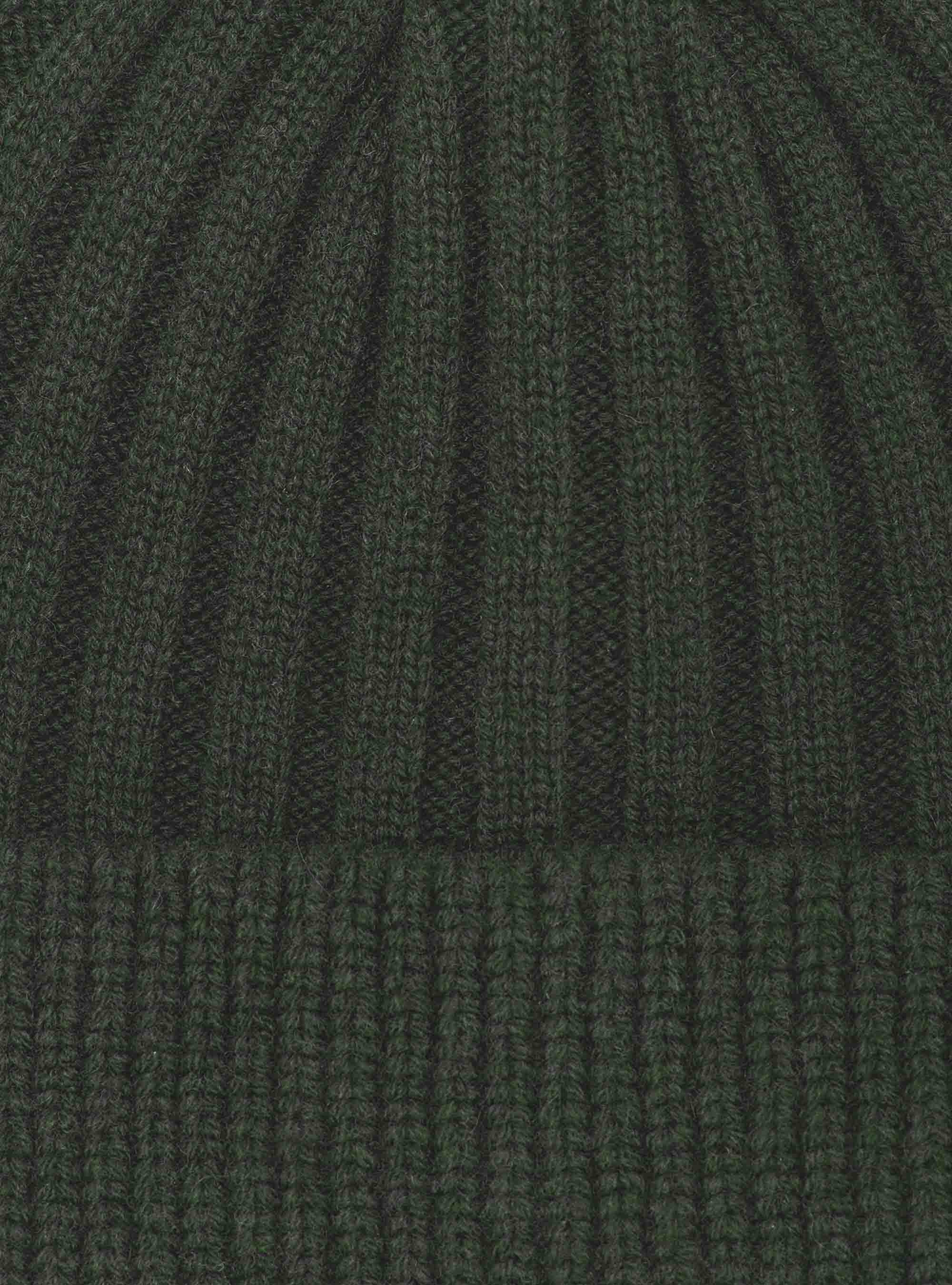 English rib cashmere blend beanie, MILITARE 0609C