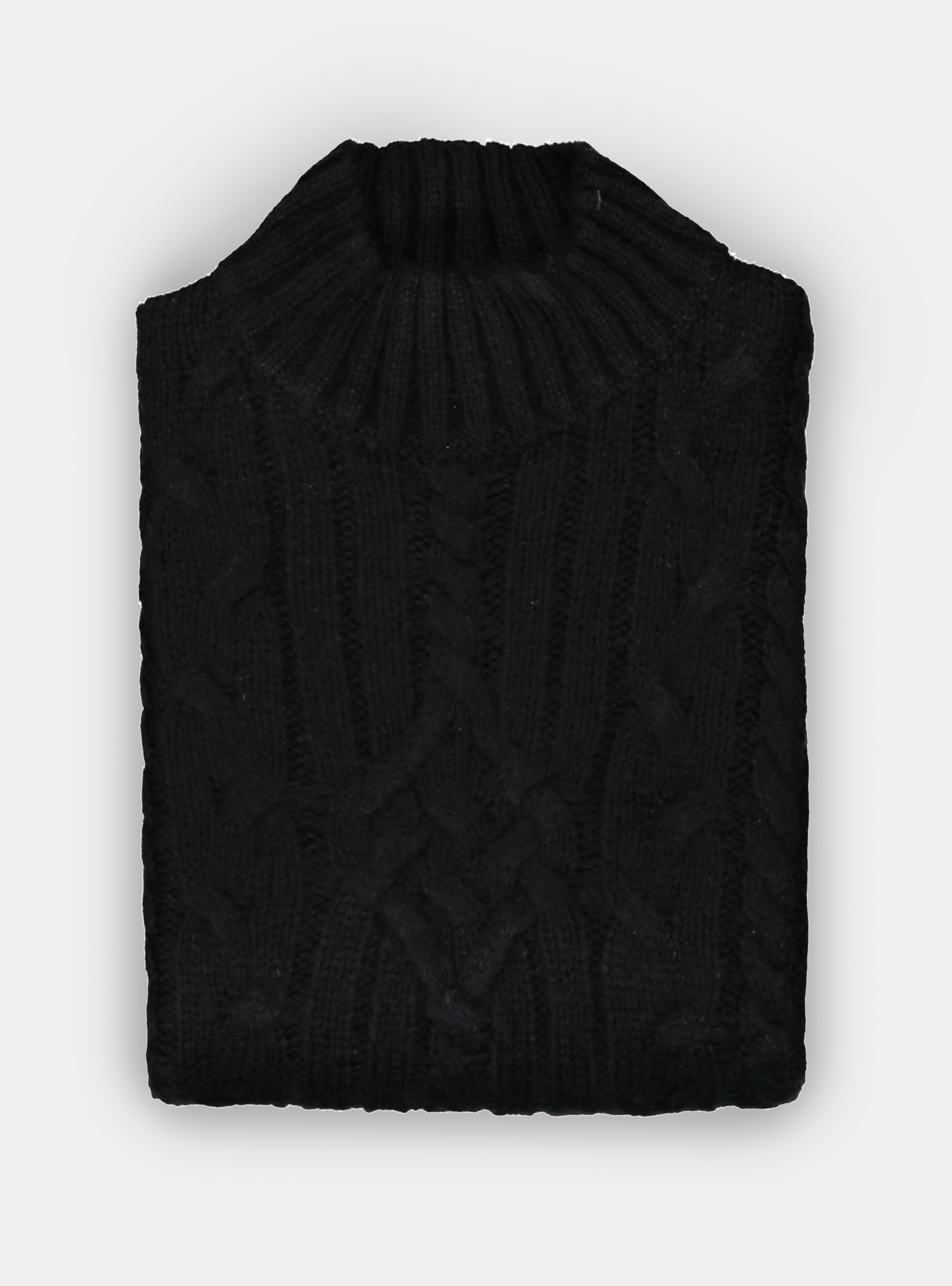 Gutteridge - Maglia mock nek con treccia, Unisex, Blu Navy, Taglia: S