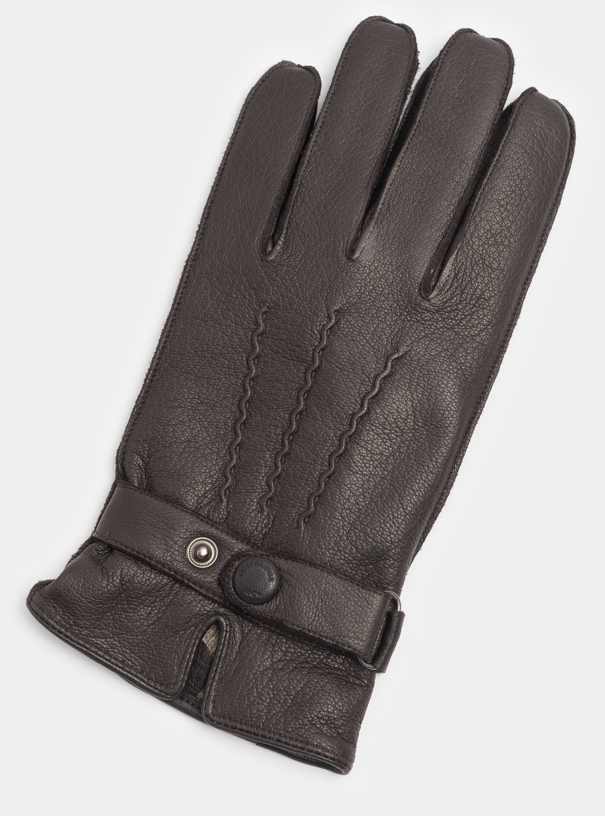 Guanti in pelle, MARRONE