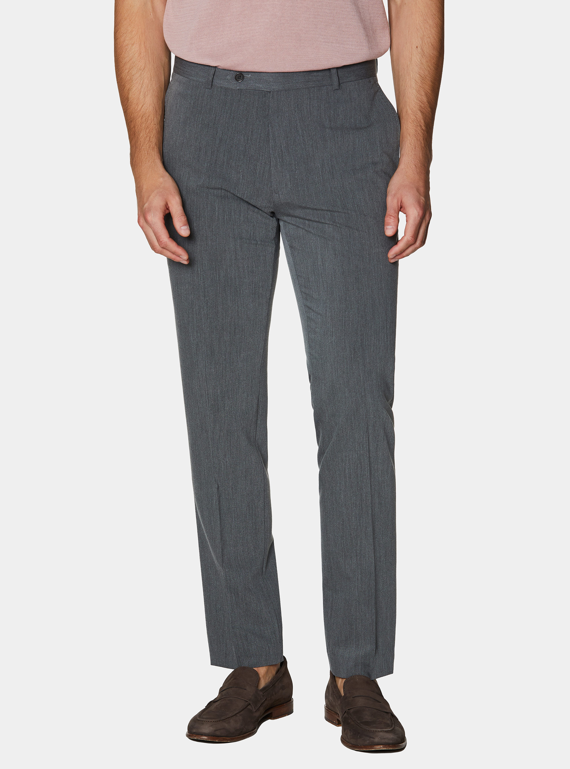 Slim-fit suit trousers, GRIGIO SCURO 0125C