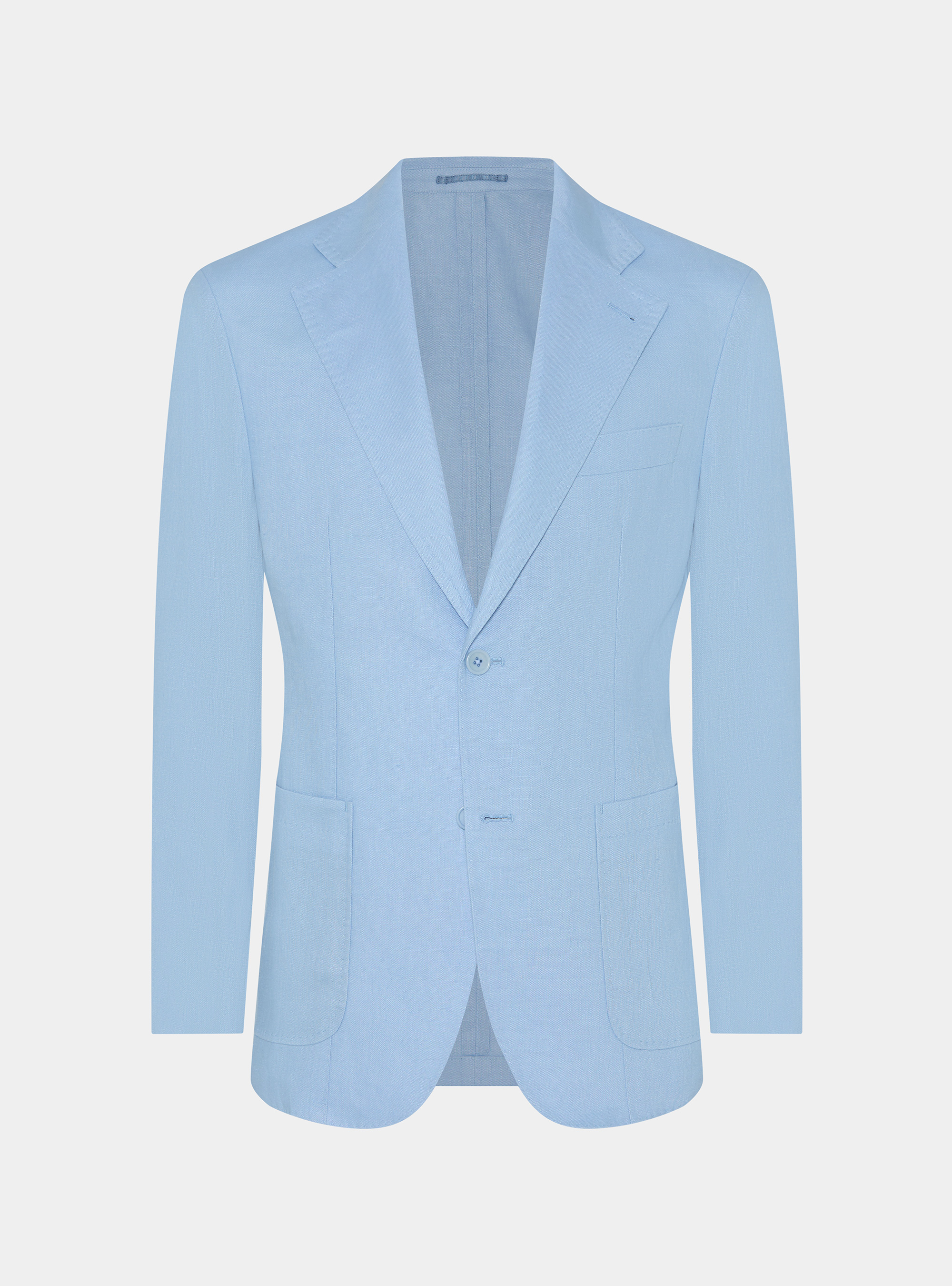 Anzugjacke aus reinem Leinen, 0266C AZZURRO