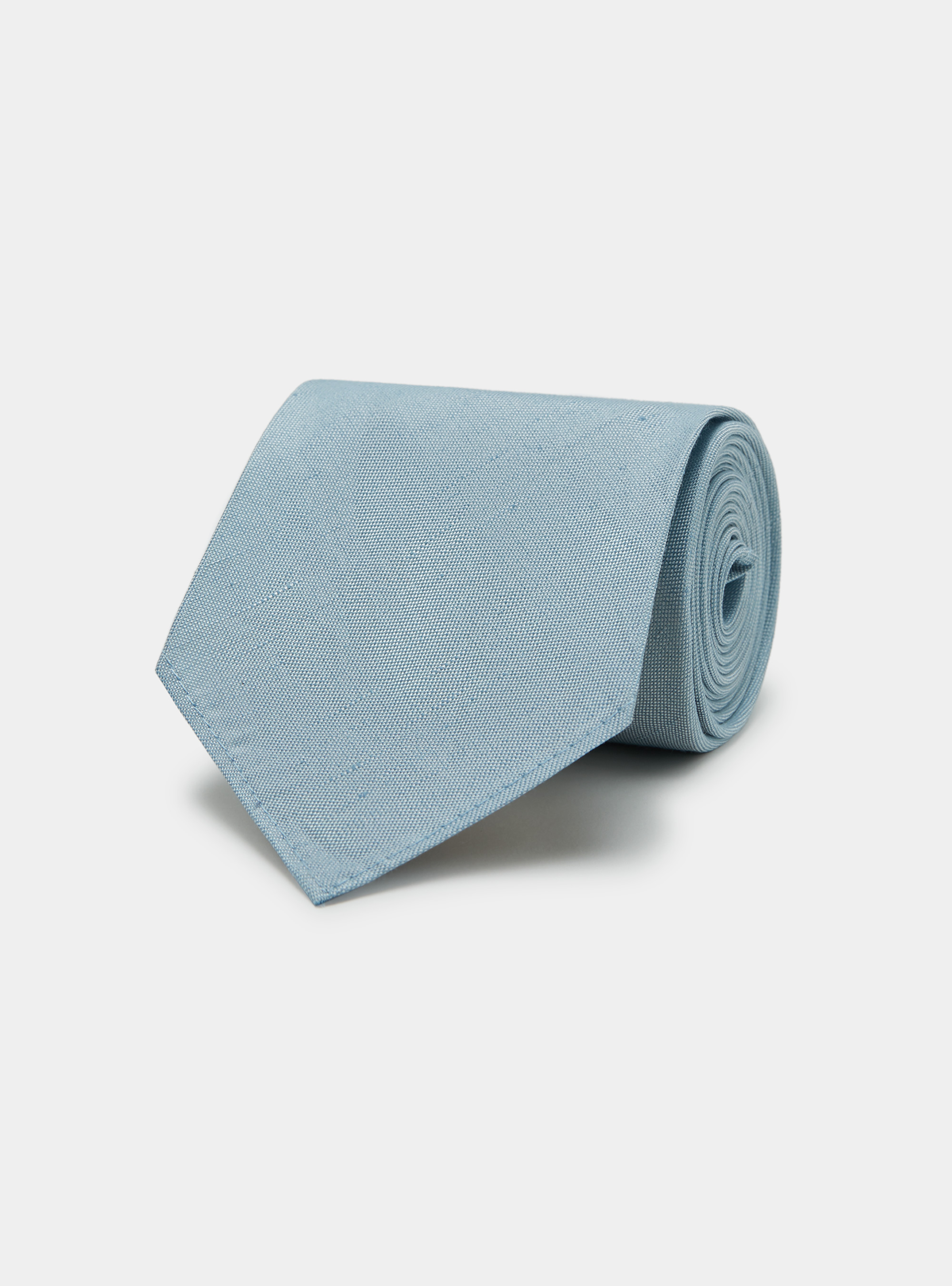 Gutteridge - Cravatta in seta e lino, Unisex, Azzurro, Taglia: Unica