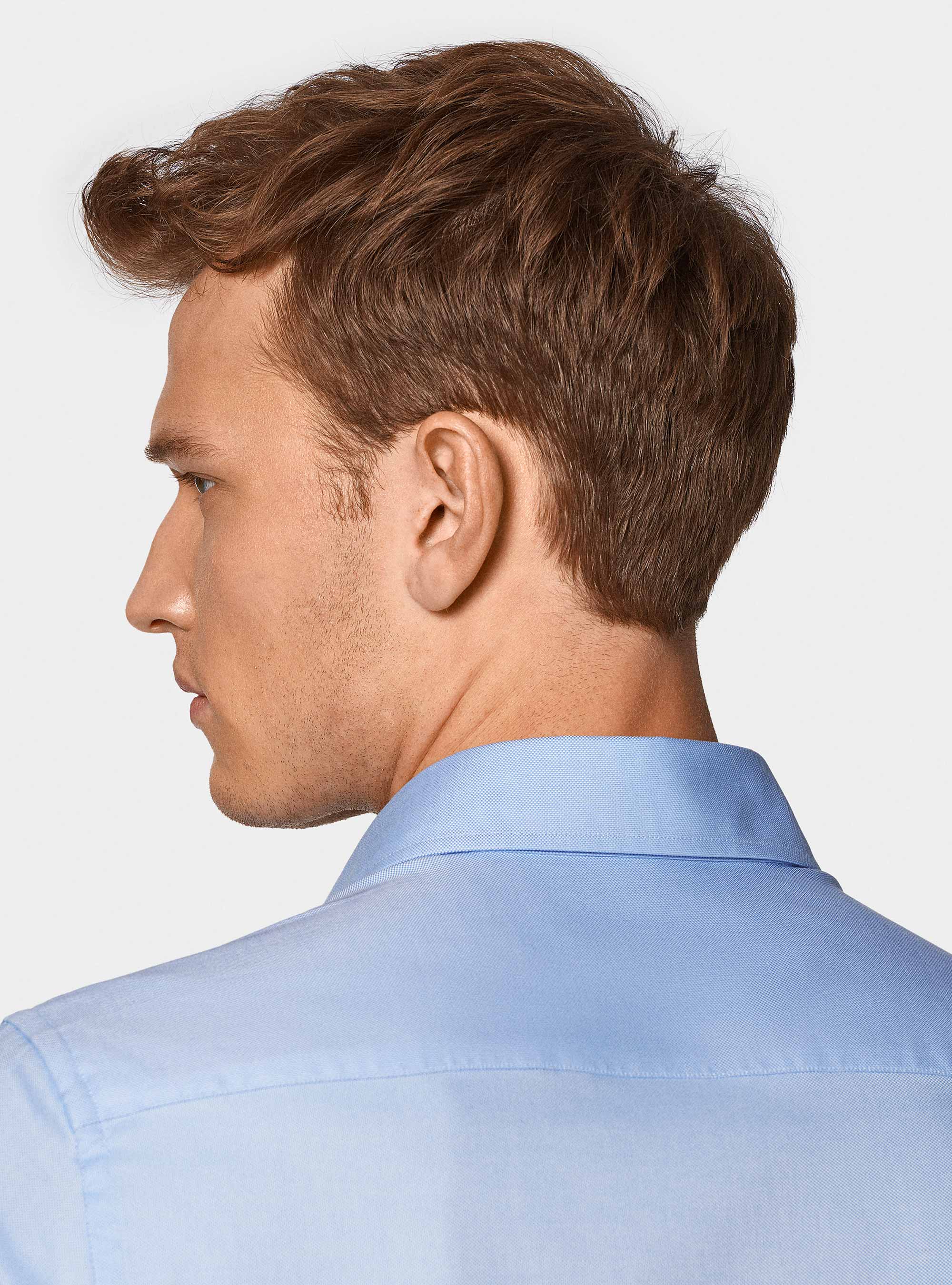 Chemise en coton oxford, BLEU CIEL