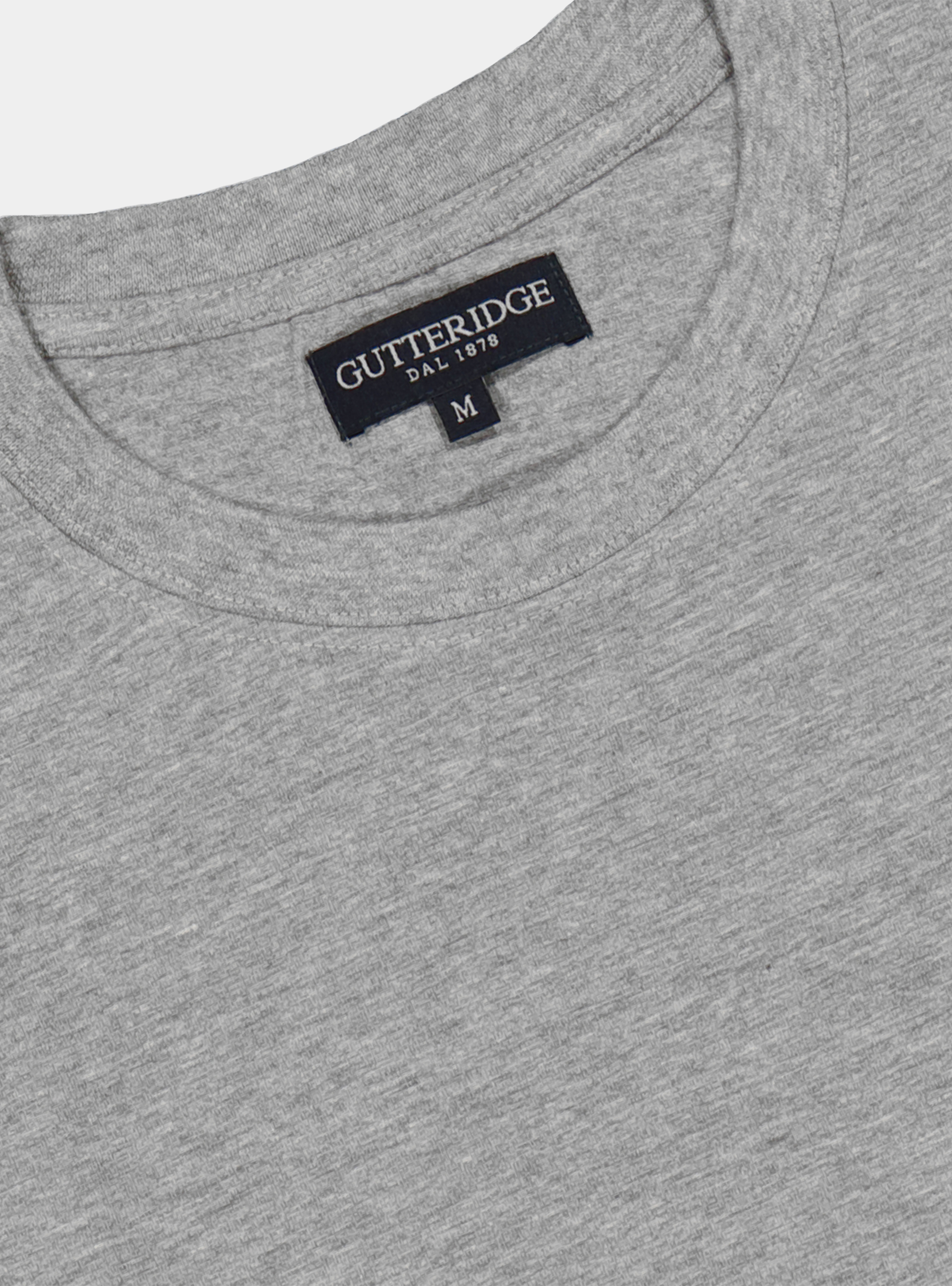 Tshirt in jersey di cotone tinta unita, GRIGIO CHIARO