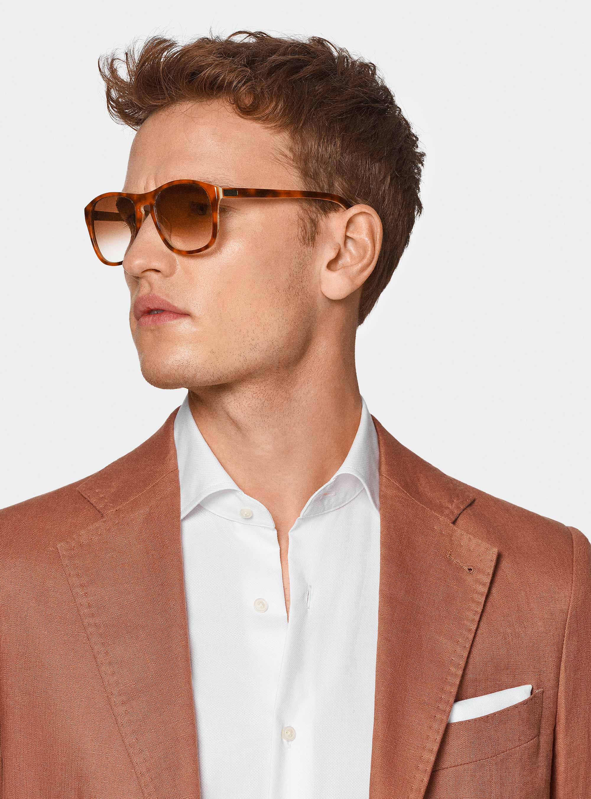 Pure linen suit blazer, ROSA SALMONE 0468C