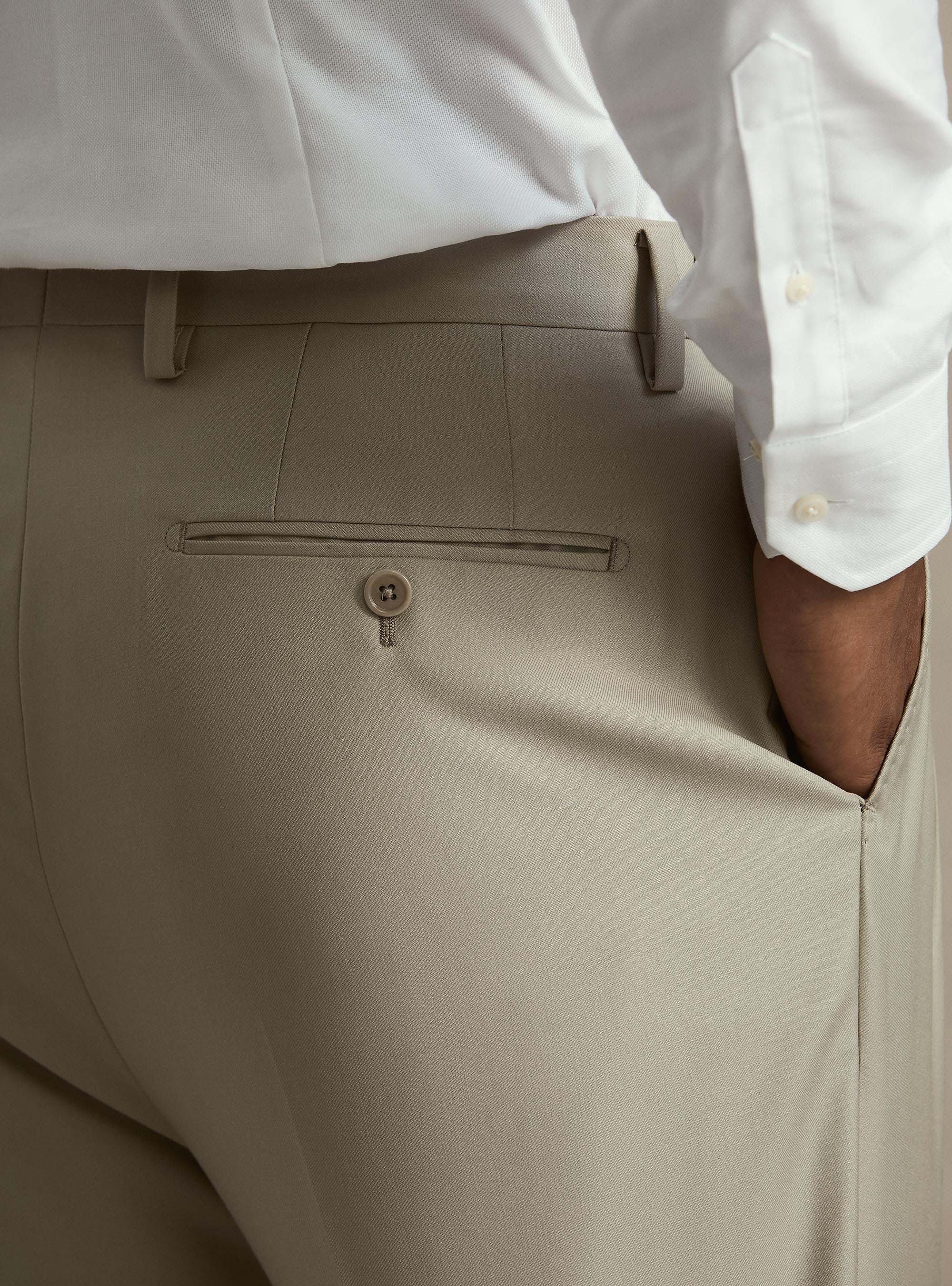 Vitale Barberis Canonico wool pleated trousers, SABBIA 0591C