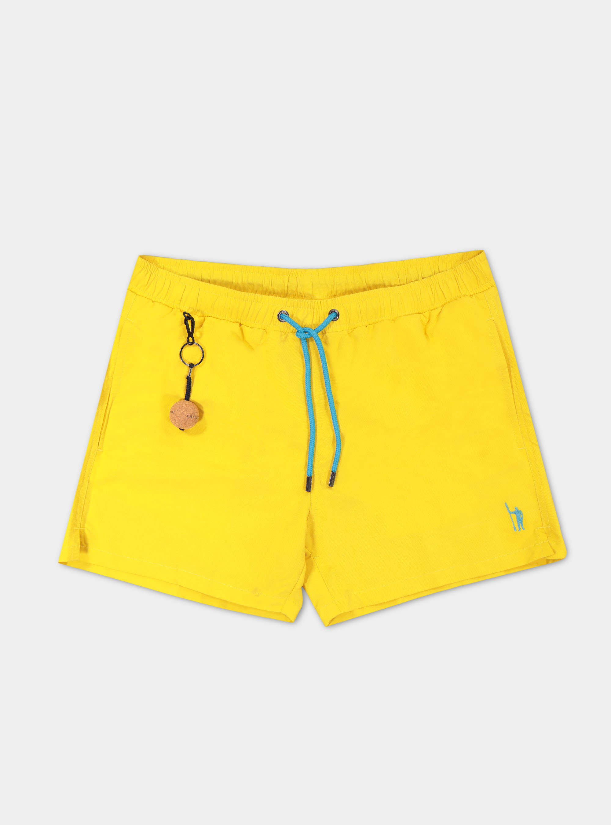 Basic solid colour swimsuit, YELLOW