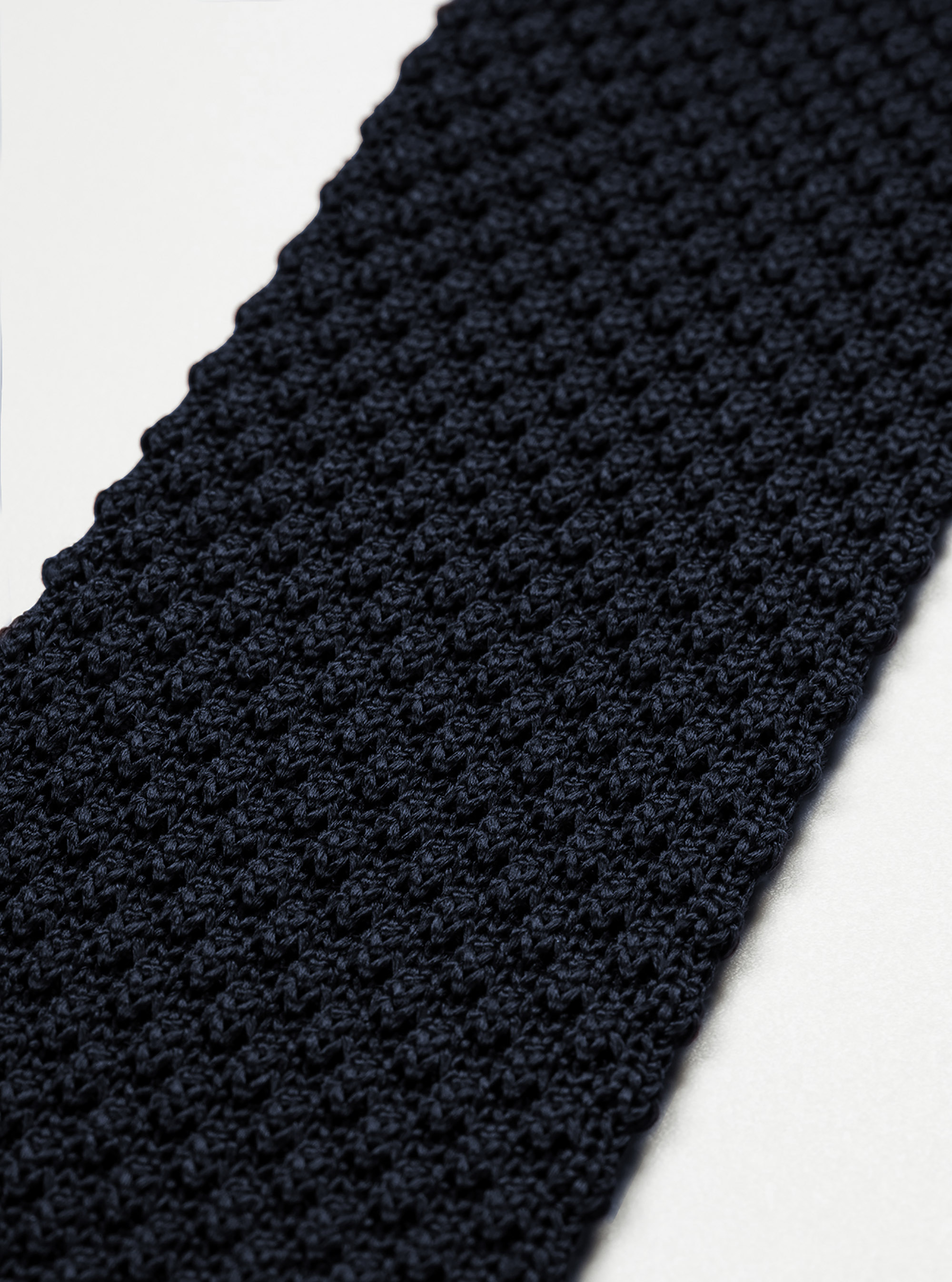 Cravatta a maglia t/unita grana grande, NAVY BLUE