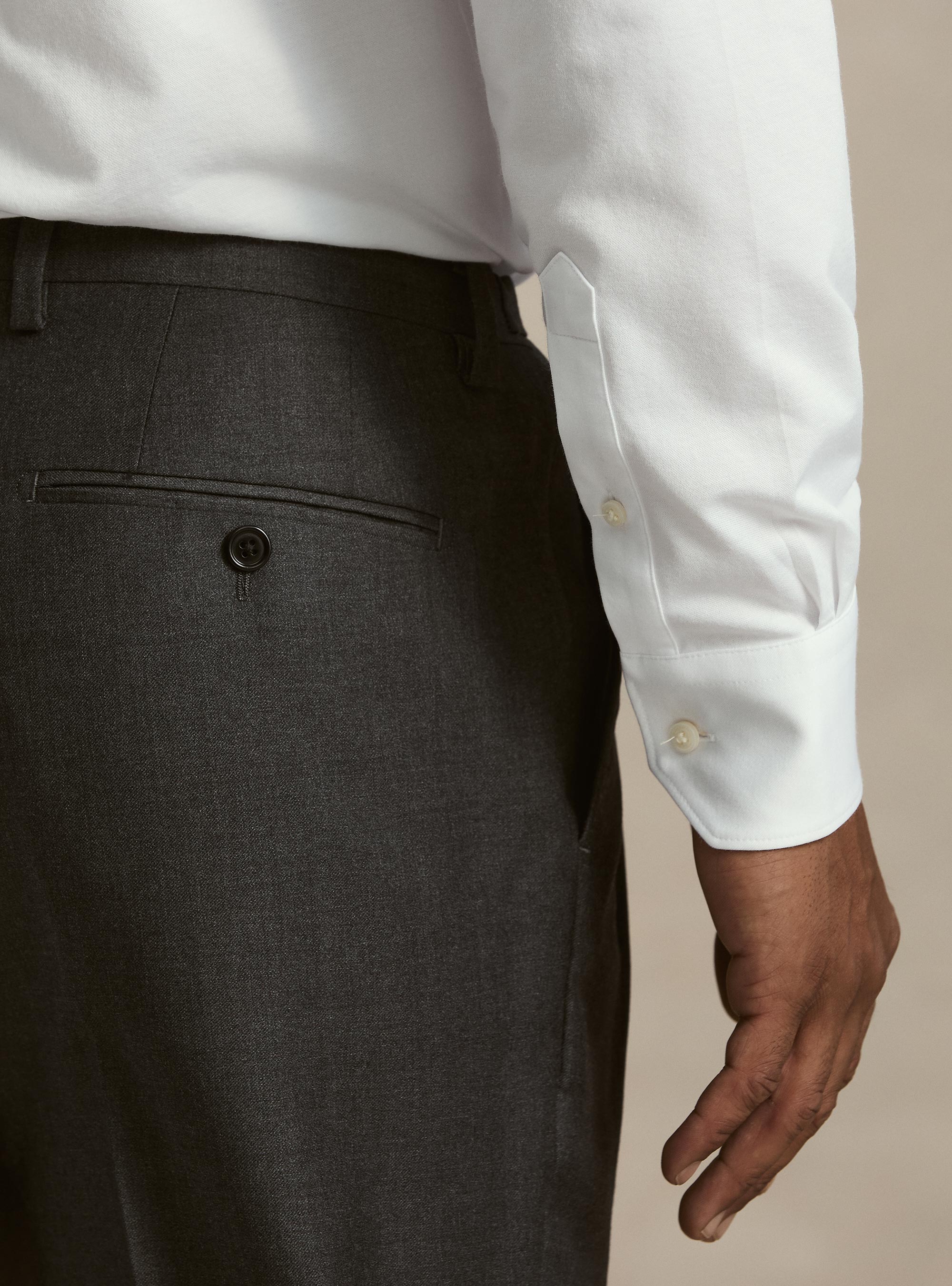 Camicia GT01 in jersey di misto cotone, BIANCO